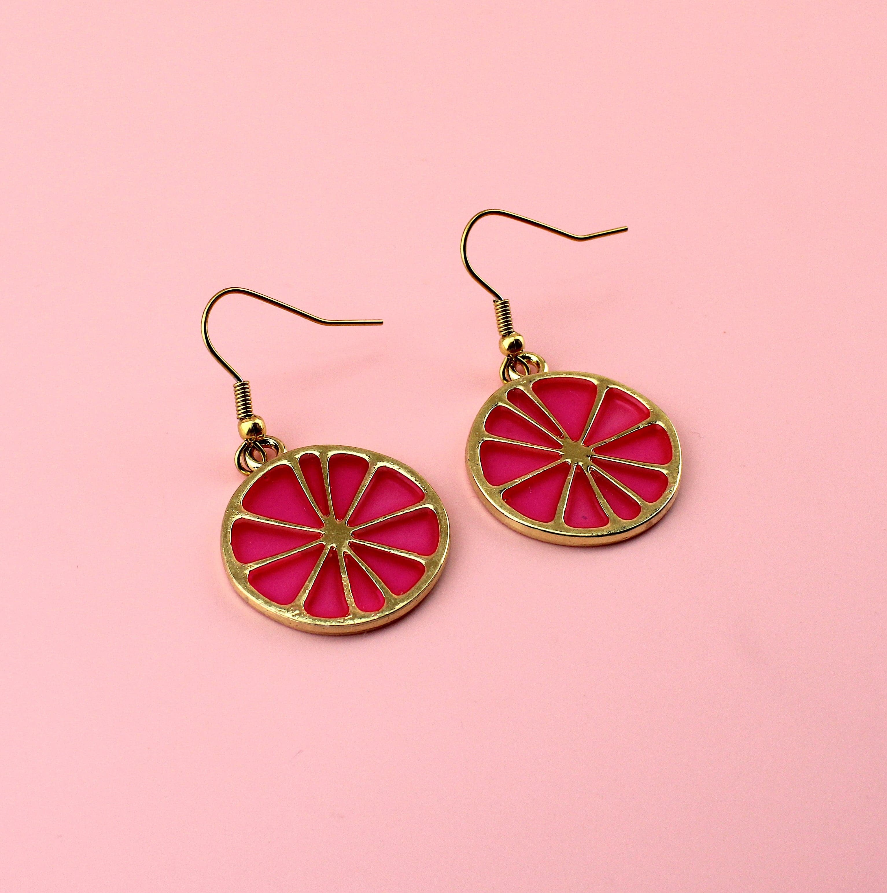 Pink Grapefruit Earrings - Image 5