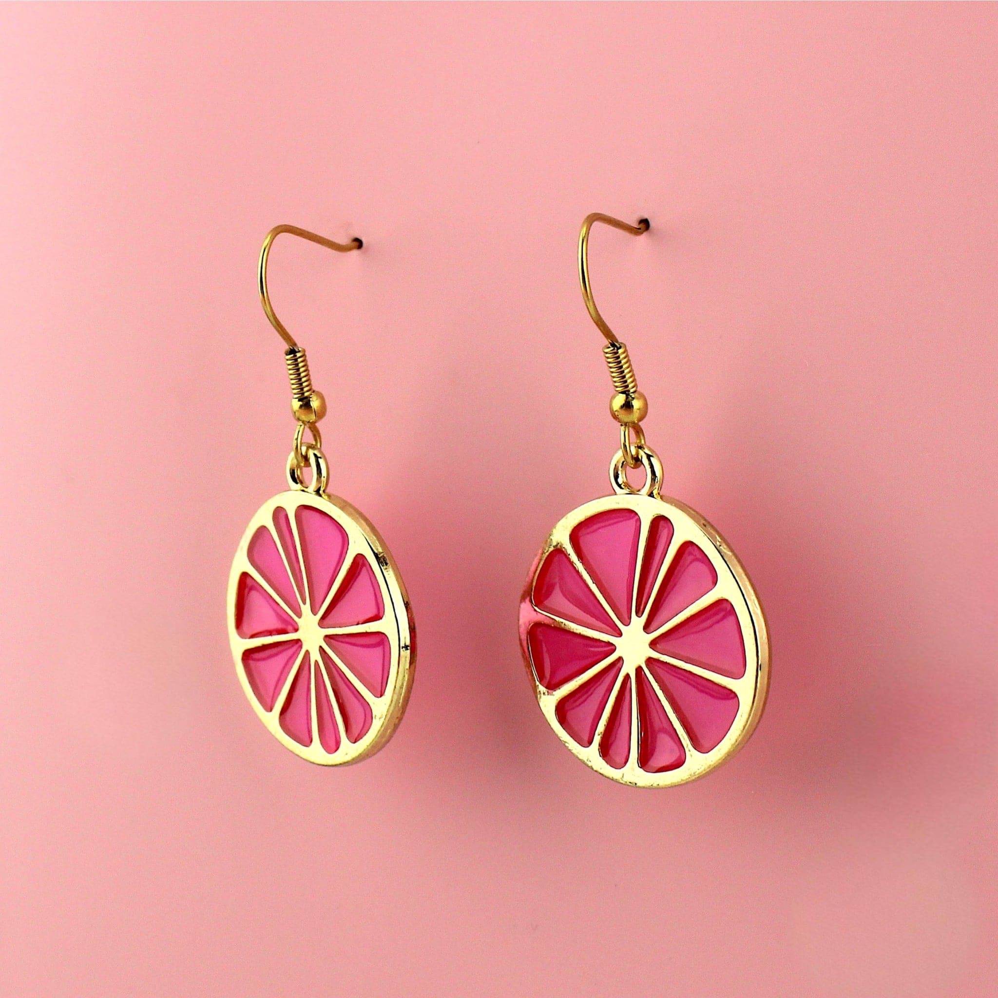 Pink Grapefruit Earrings - Image 6