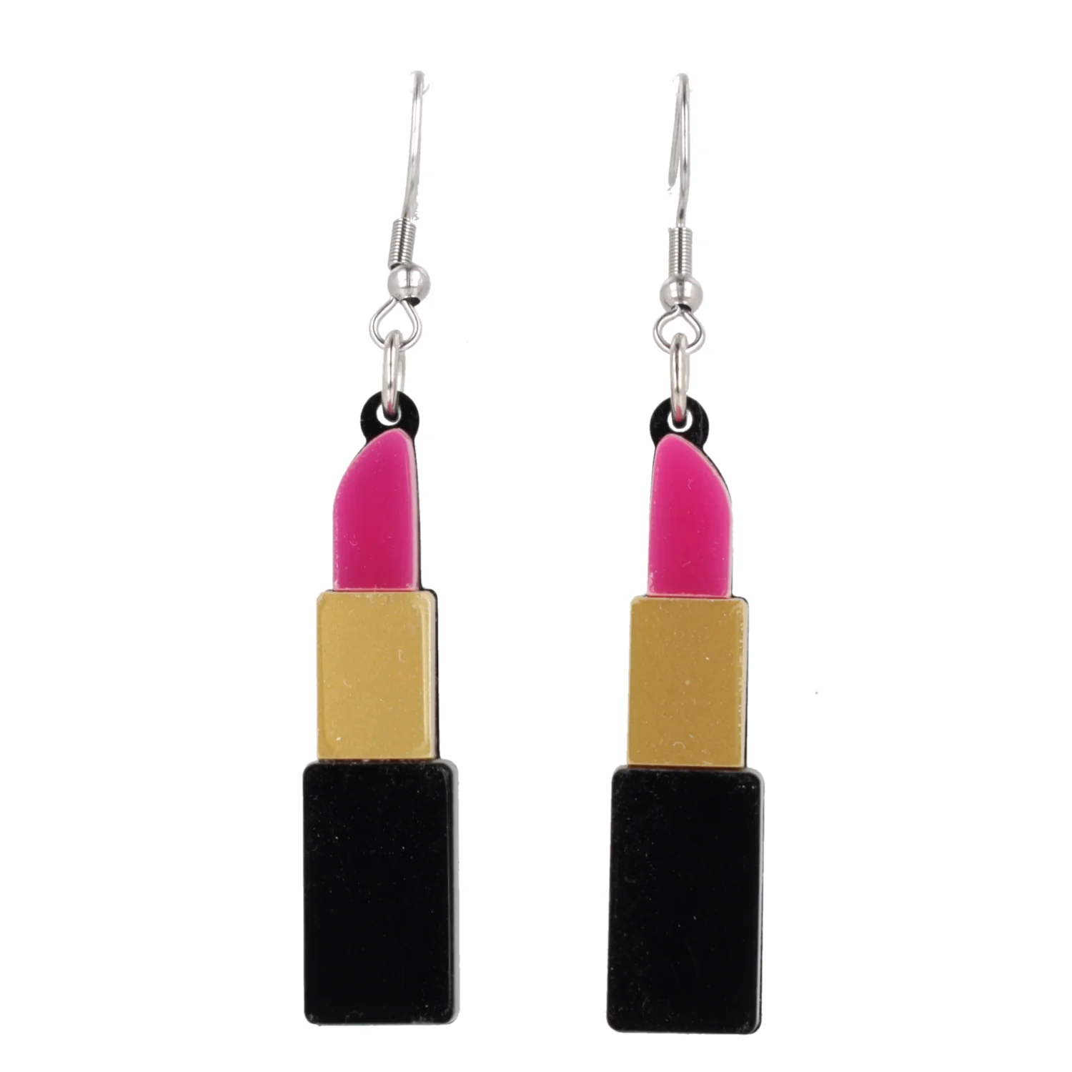 Pink Lipstick Earrings - Image 5