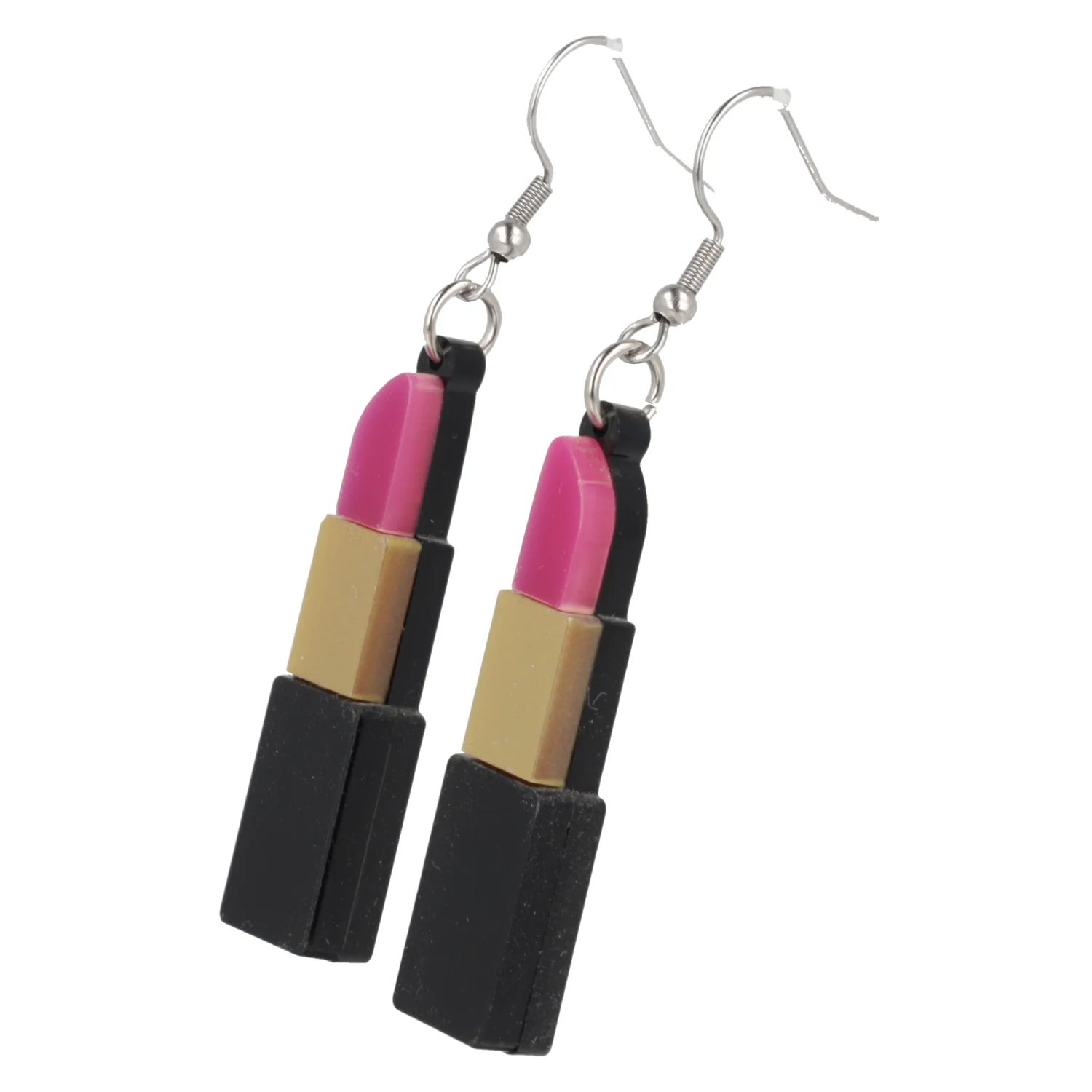 Pink Lipstick Earrings - Image 6