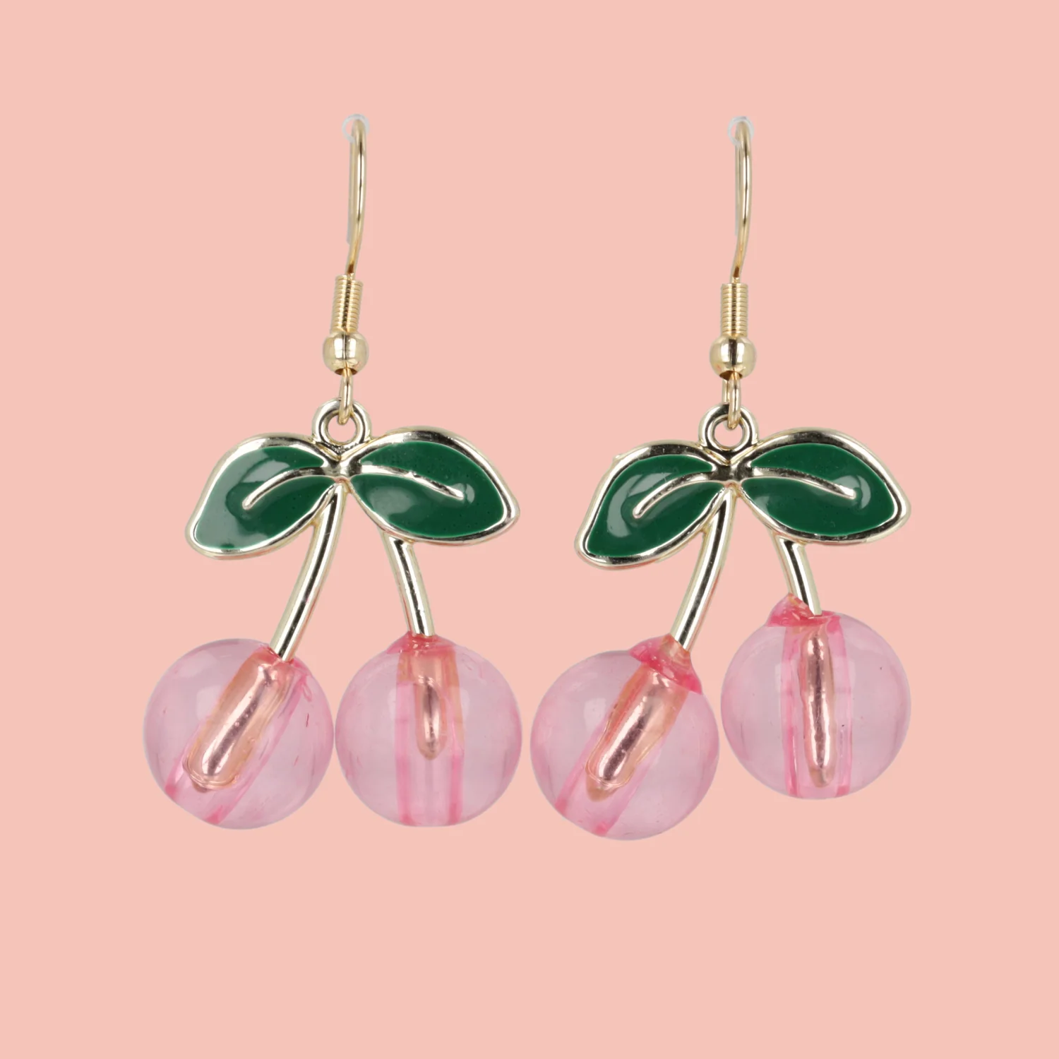 Pink Perfection Cherry Earrings - Image 3