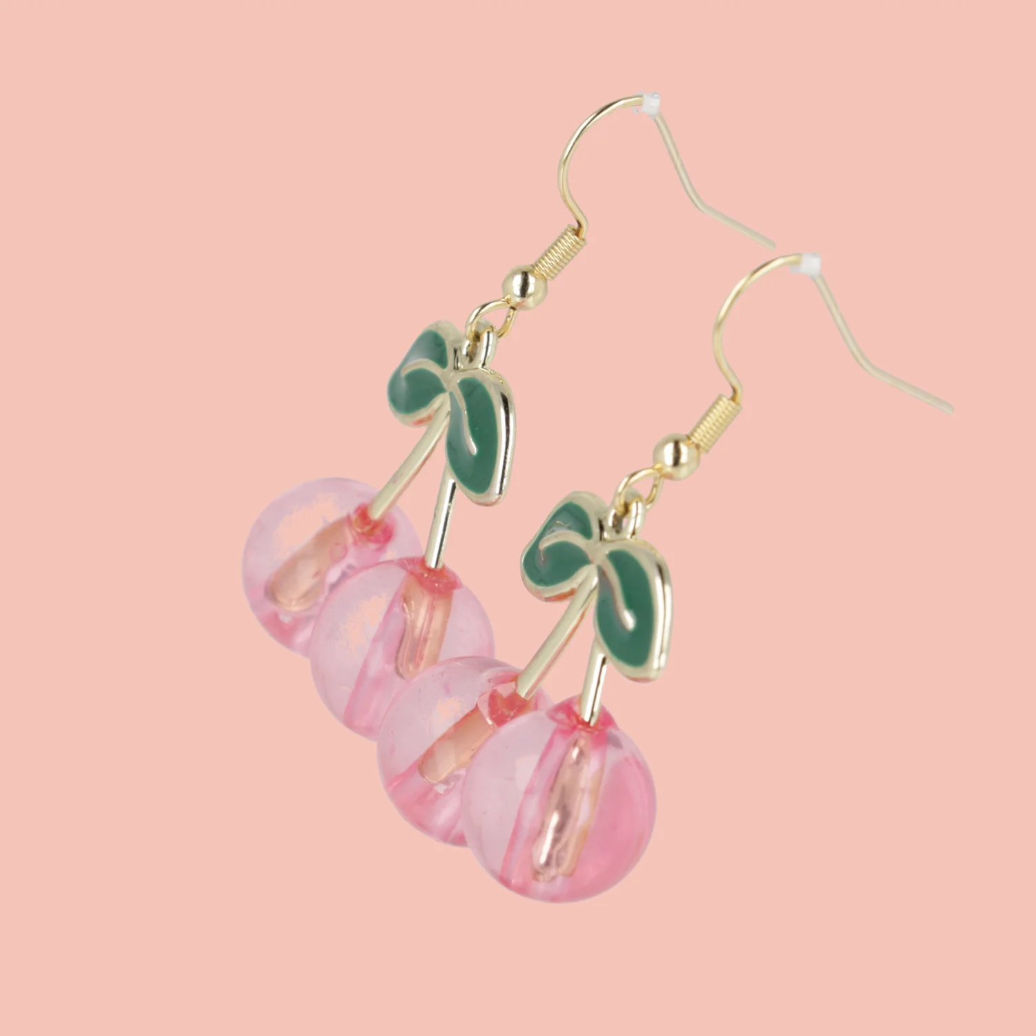 Pink Perfection Cherry Earrings - Image 4