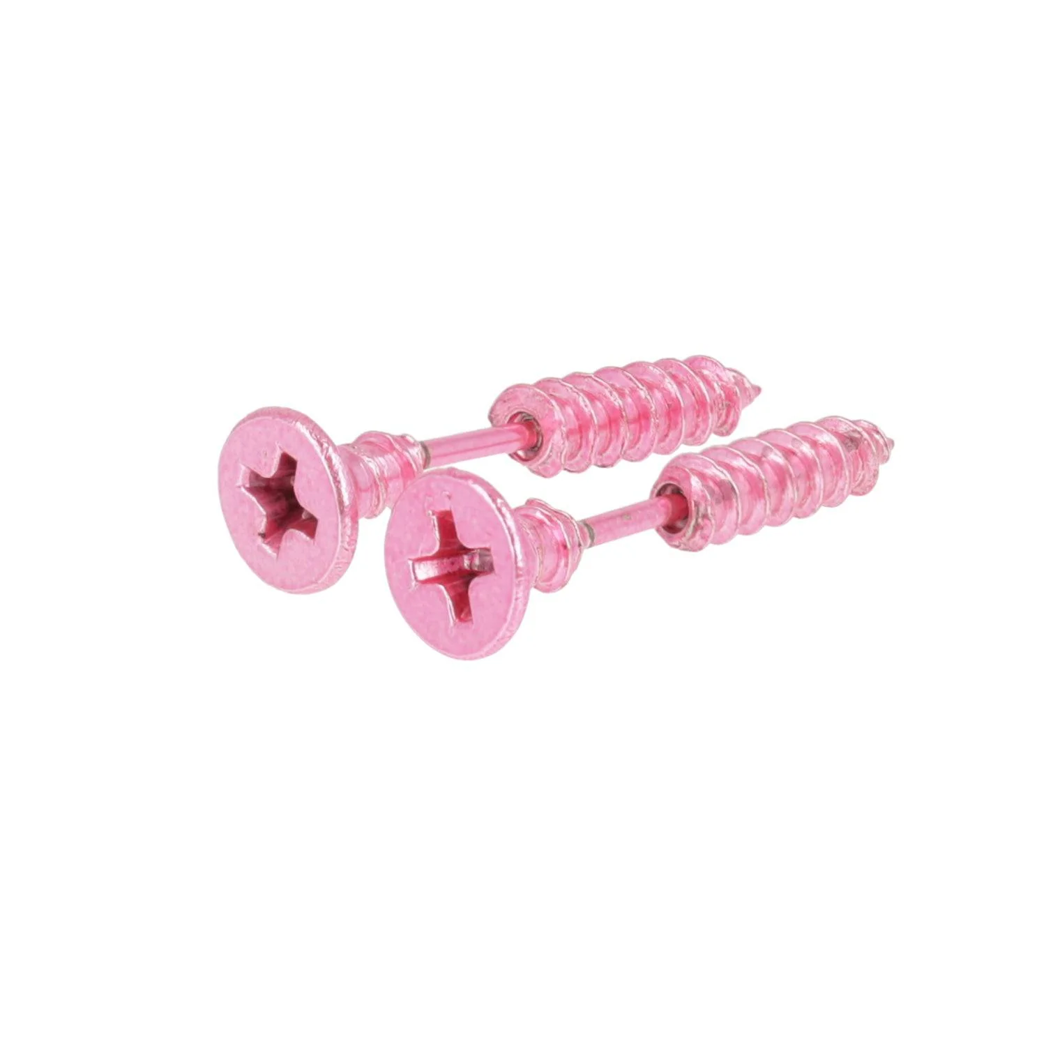 Pink Screw Earrings - Image 5