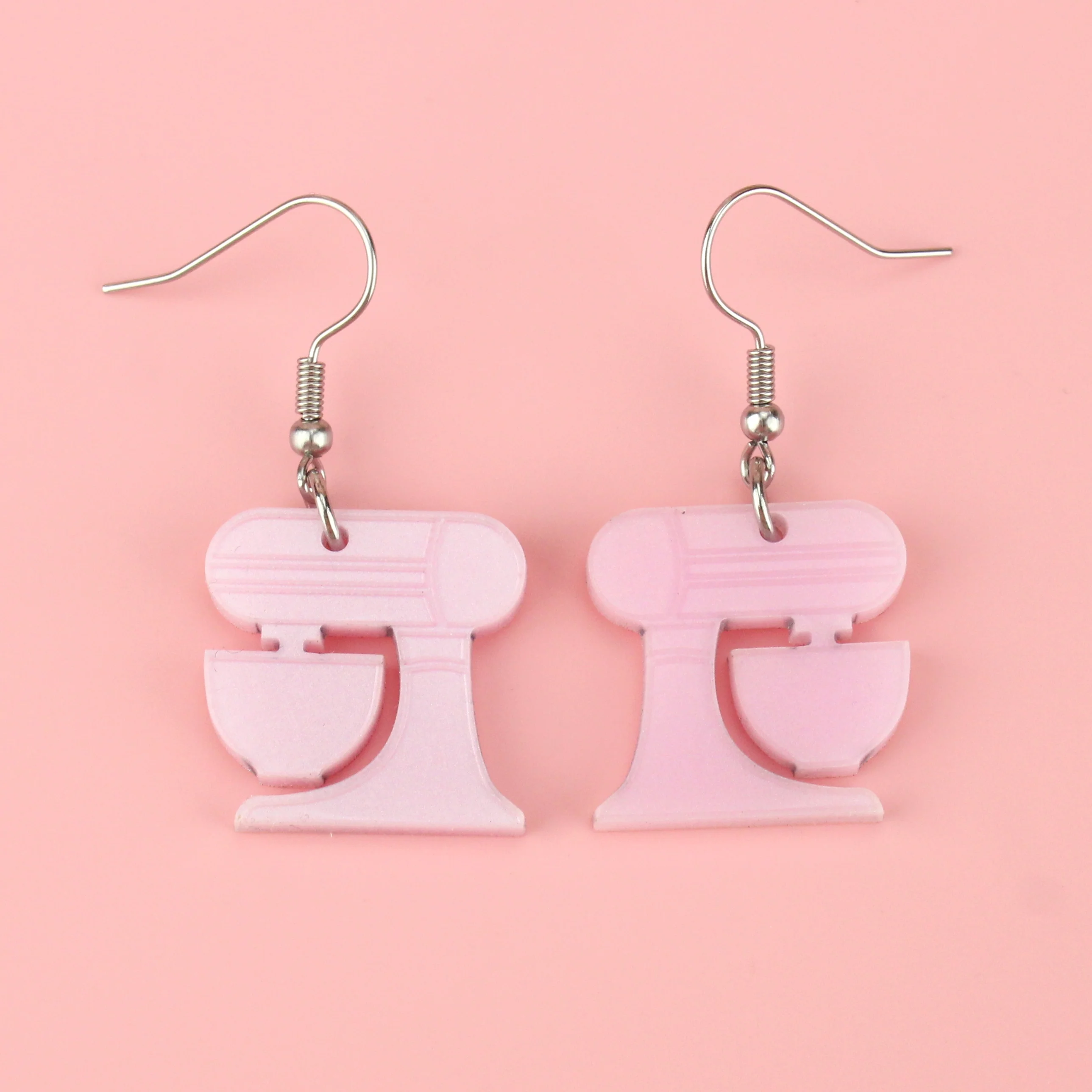 Pink Stand Mixer Earrings - Image 3