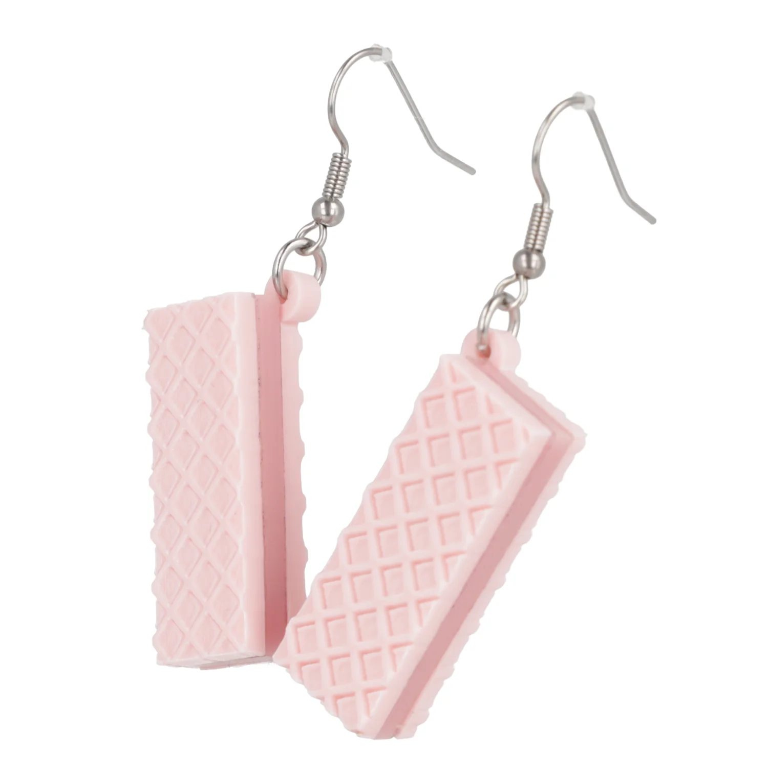 Pink Wafer Earrings - Image 3