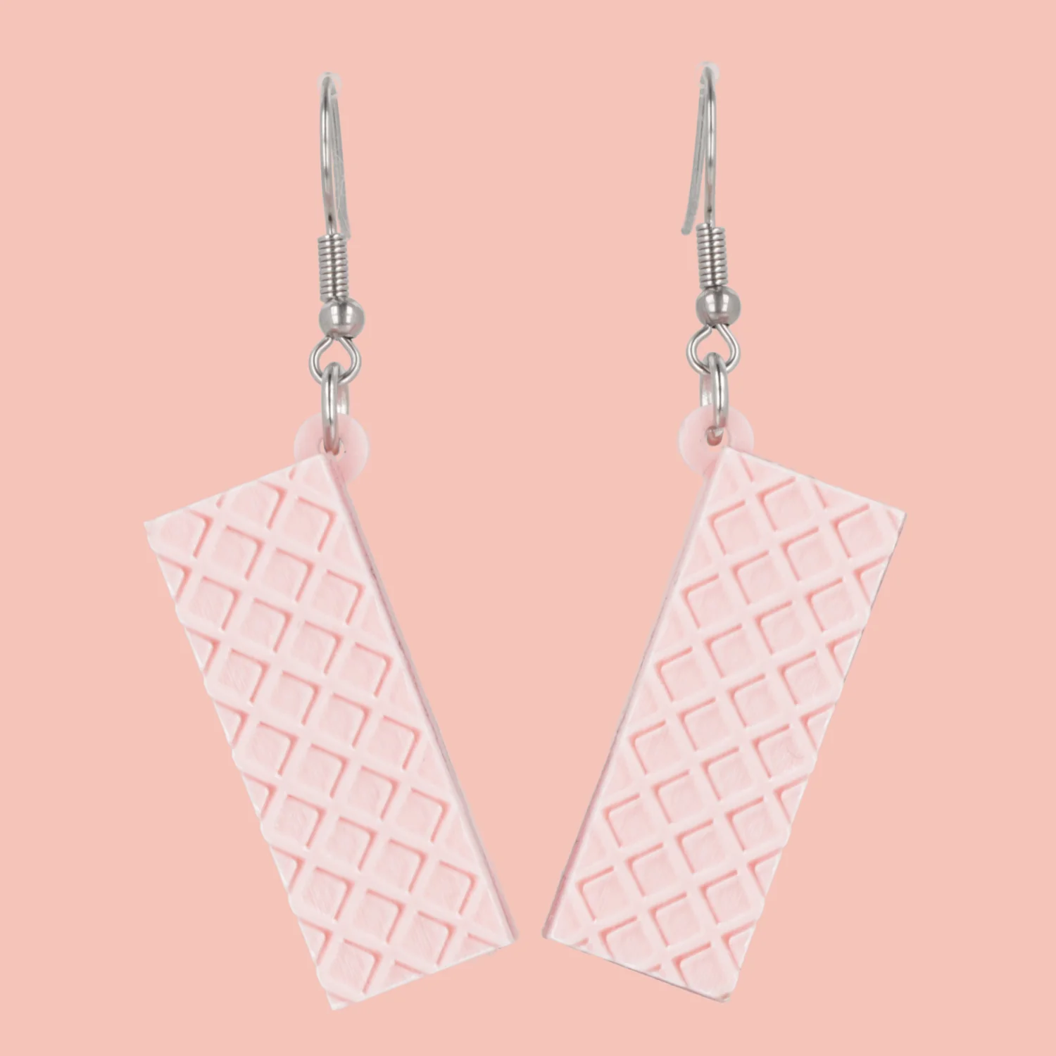 Pink Wafer Earrings - Image 5