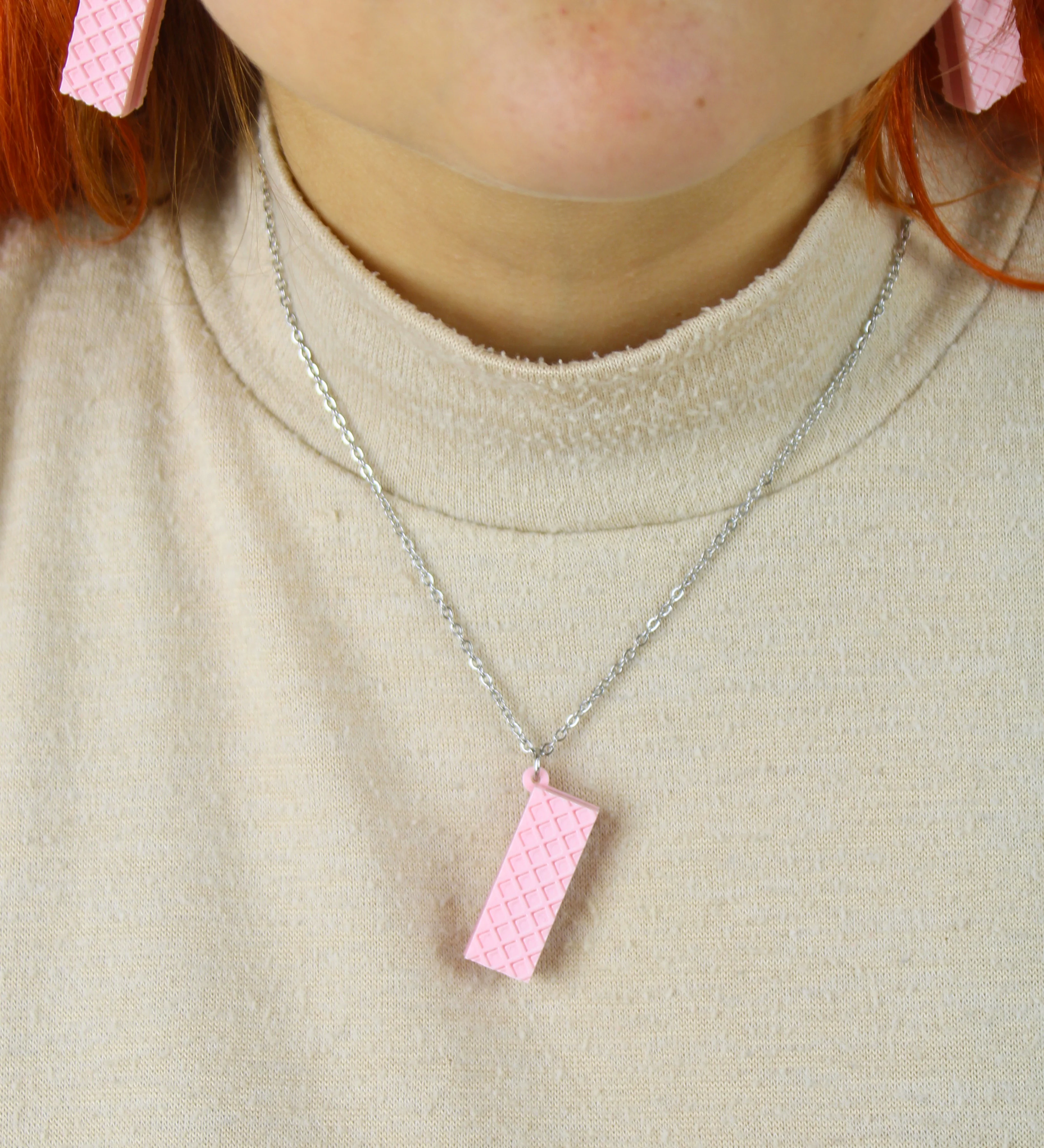 Pink Wafer Necklace - Image 8
