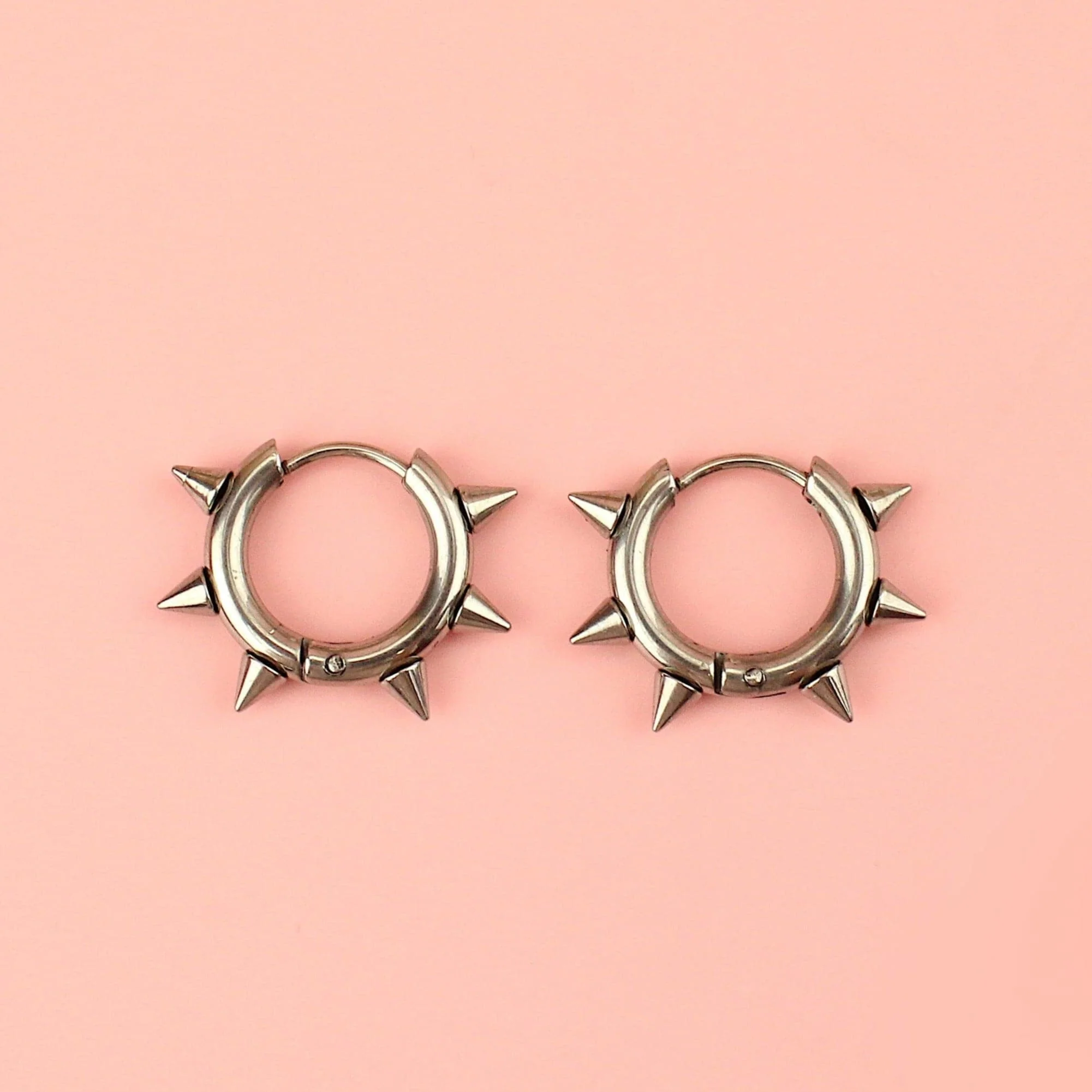 Punk-fection Spike Huggie Hoop Earrings - Image 10