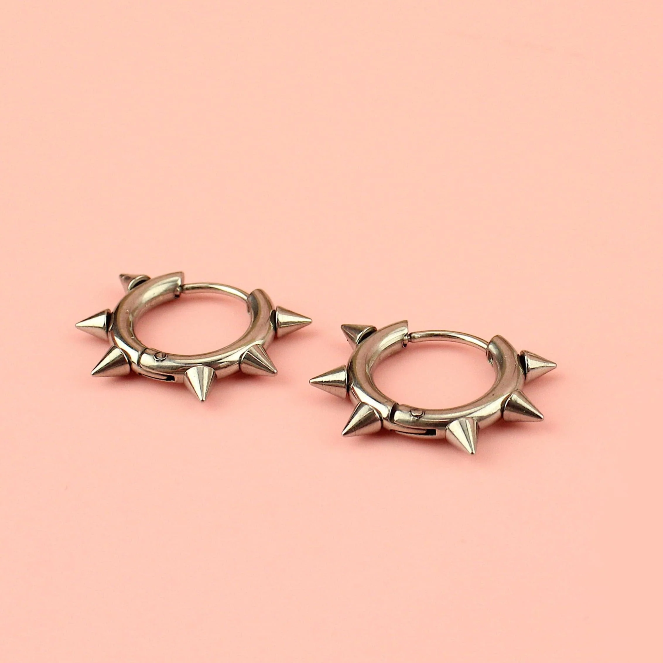 Punk-fection Spike Huggie Hoop Earrings - Image 11