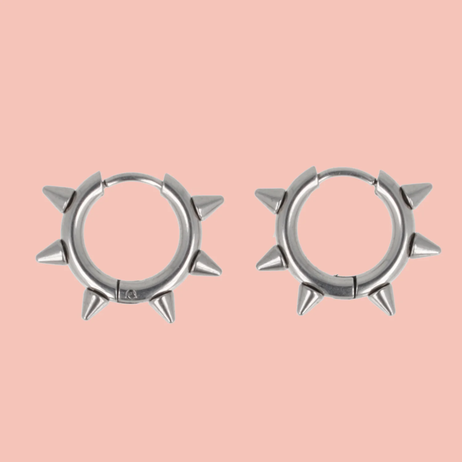 Punk-fection Spike Huggie Hoop Earrings - Image 3