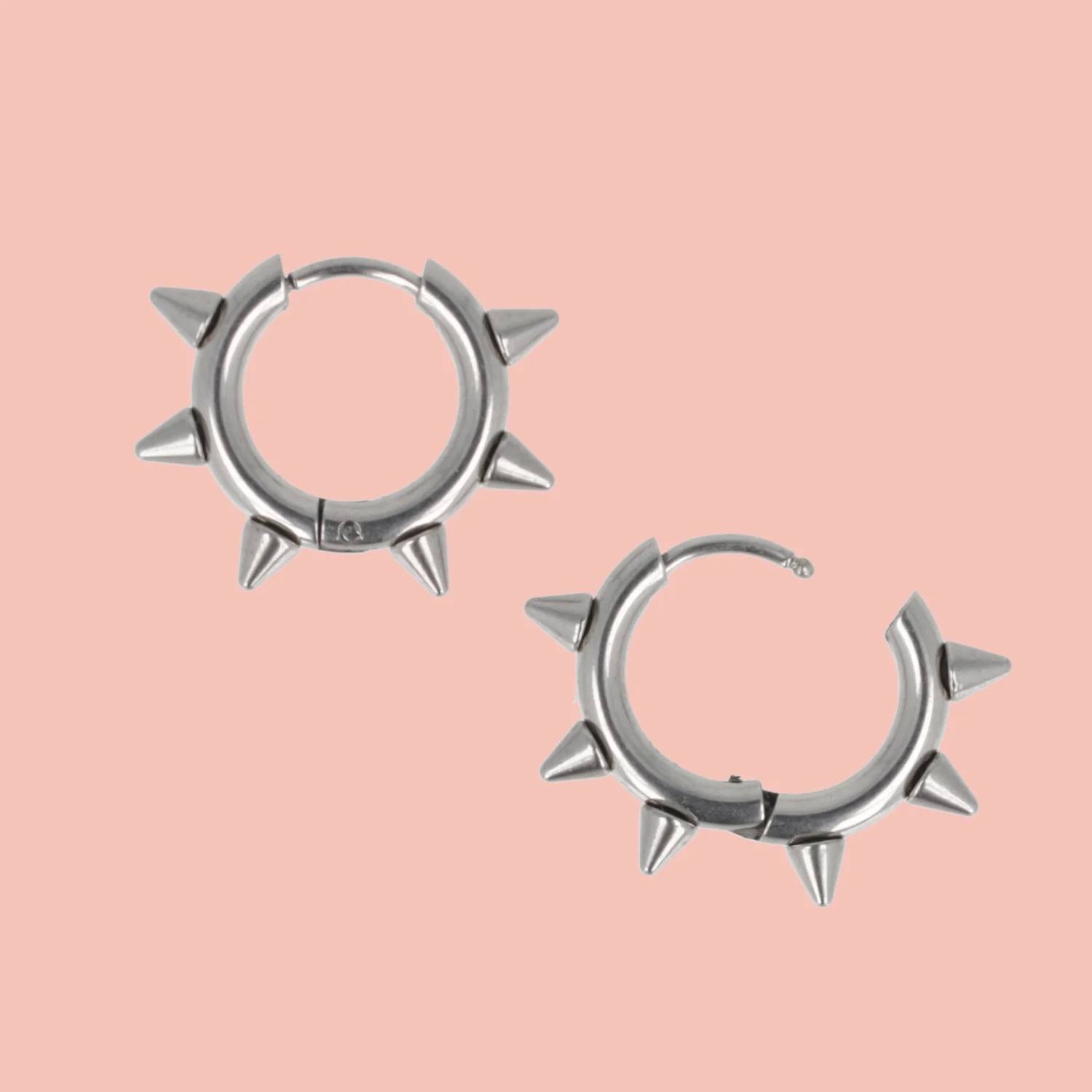 Punk-fection Spike Huggie Hoop Earrings - Image 5