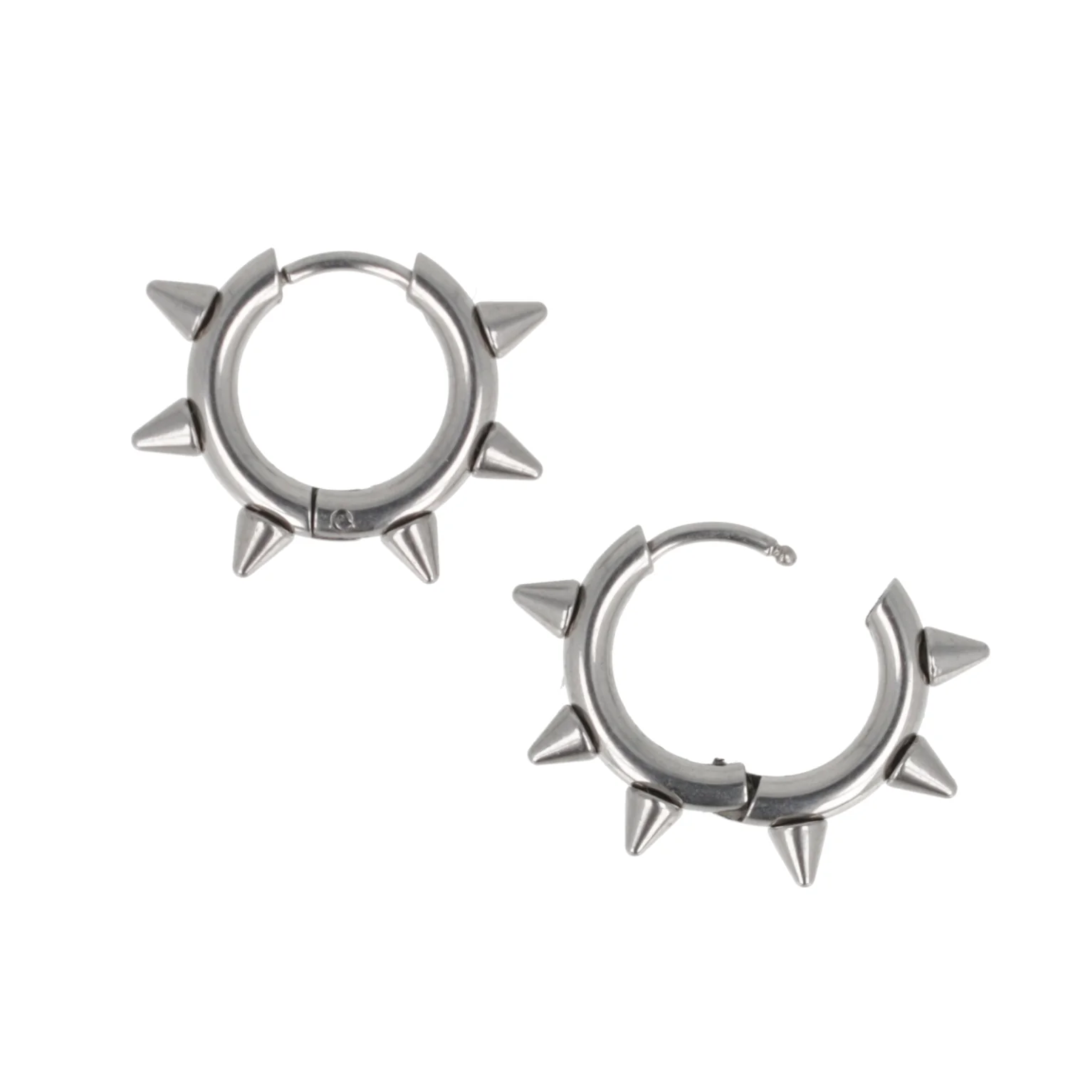 Punk-fection Spike Huggie Hoop Earrings - Image 7