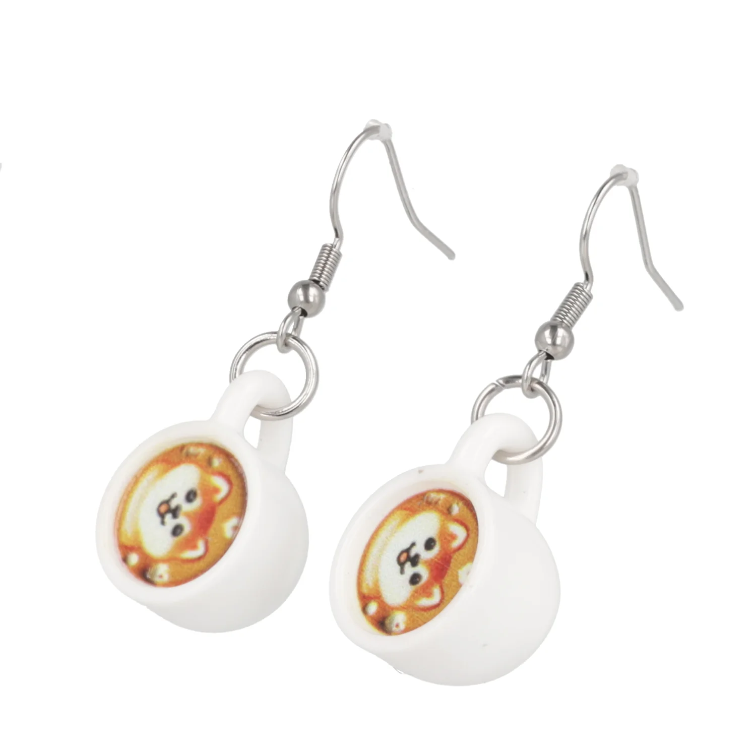 Puppuccino Earrings - Shiba Inu - Image 4
