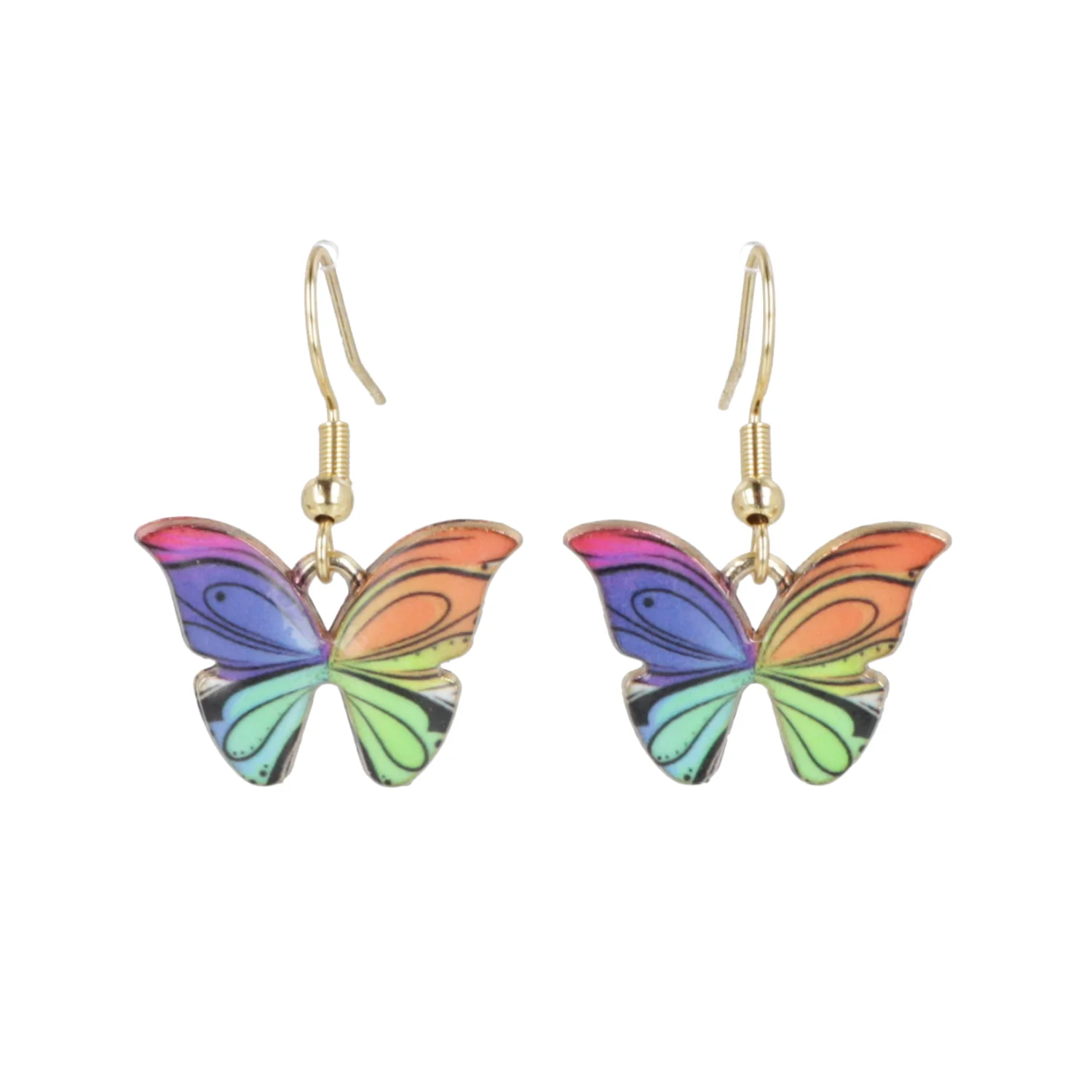 Rainbow Butterfly Earrings - Image 4