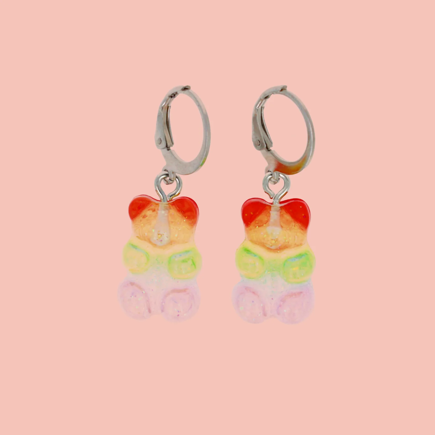 Rainbow Gummy Bear Earrings - Image 2