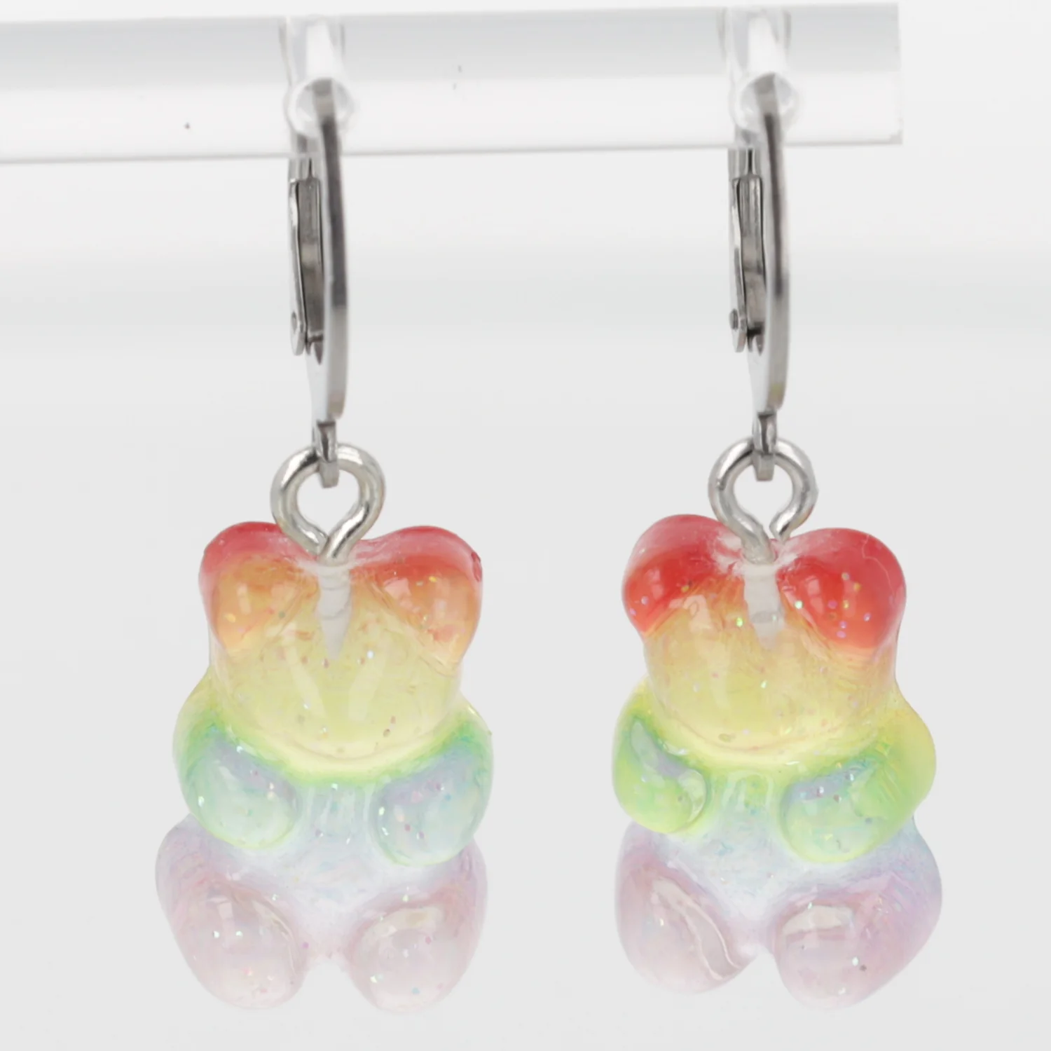 Rainbow Gummy Bear Earrings - Image 3