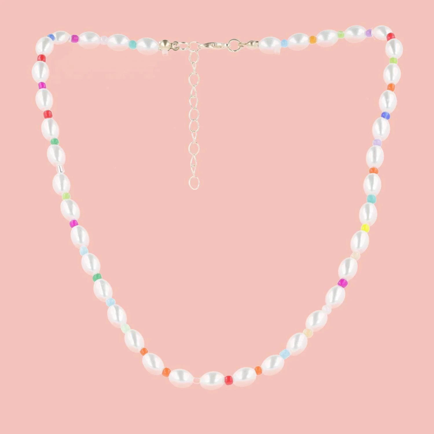 Rainbow Pearl Necklace - Image 2
