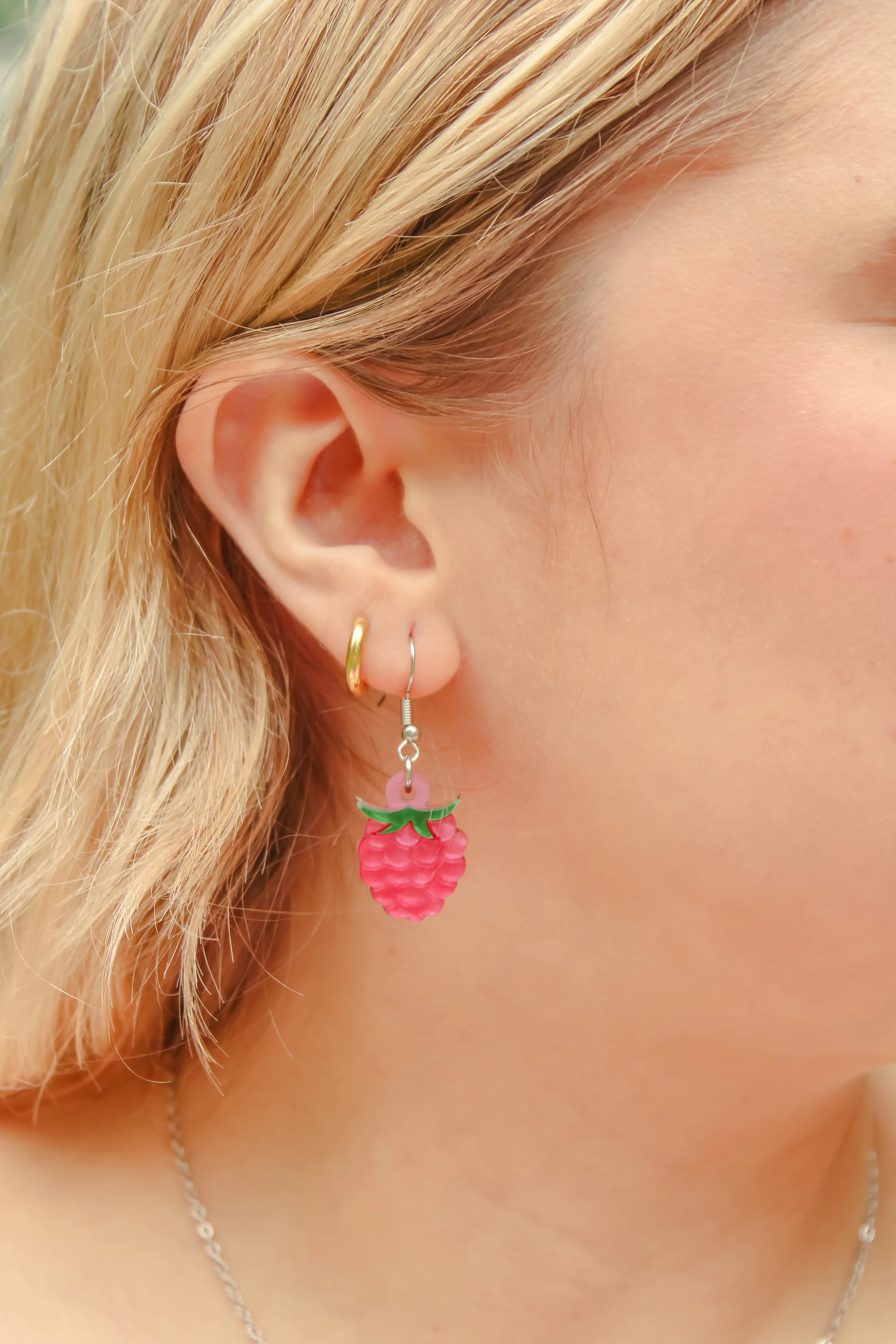 Raspberry Earrings - Image 2