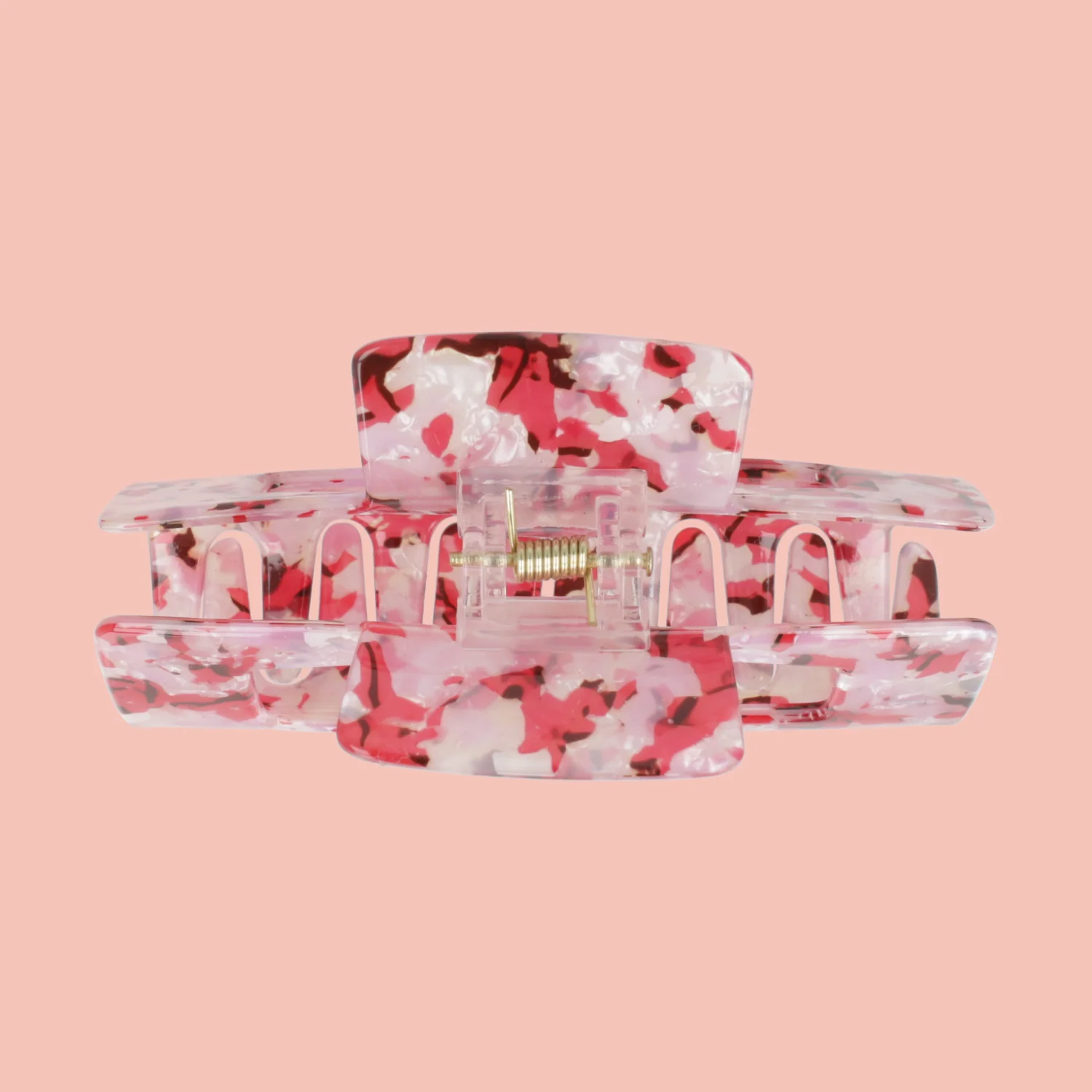 Rectangular Hair Clip - Cherry Blossom - Image 2