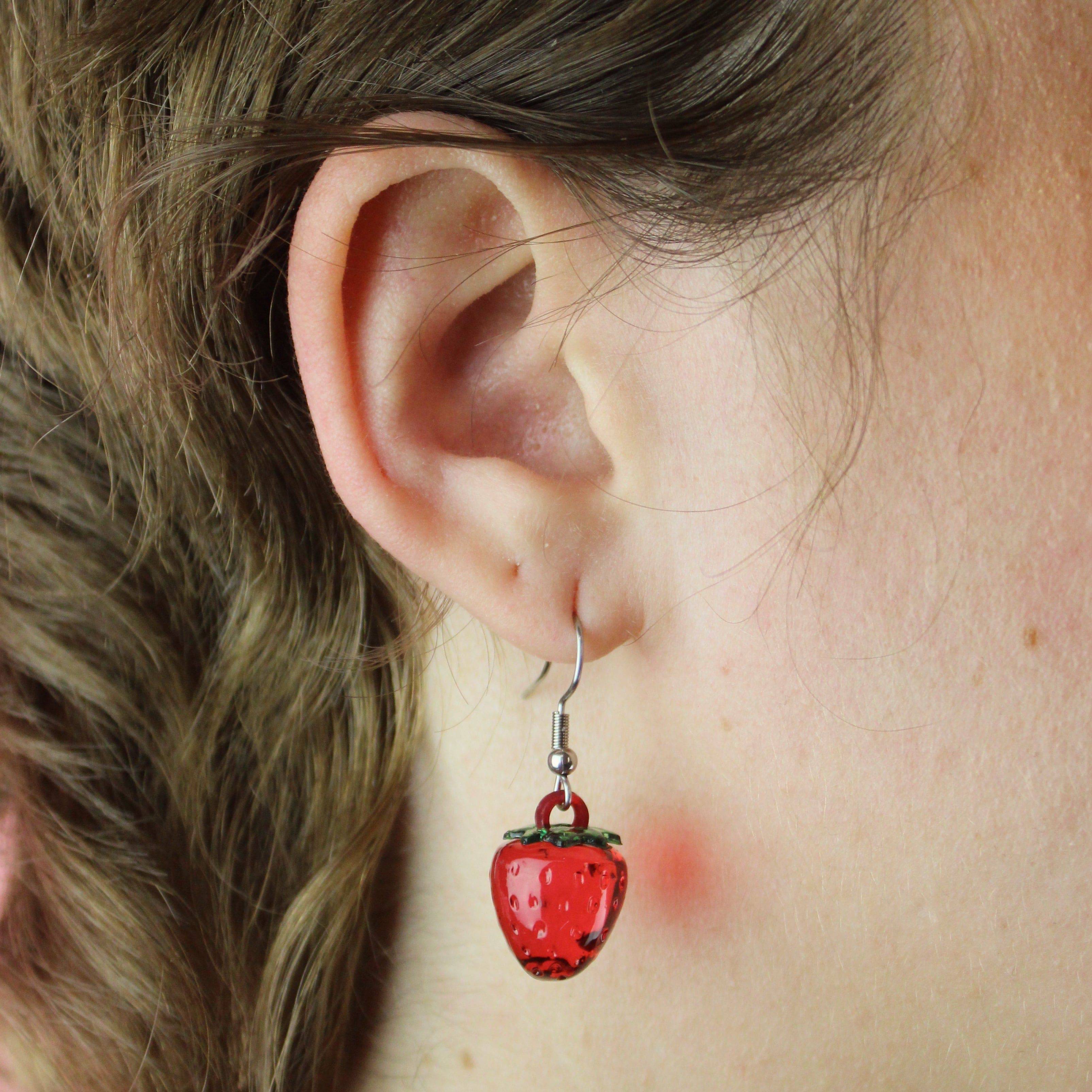 Red Berry Nice Earrings - Image 2