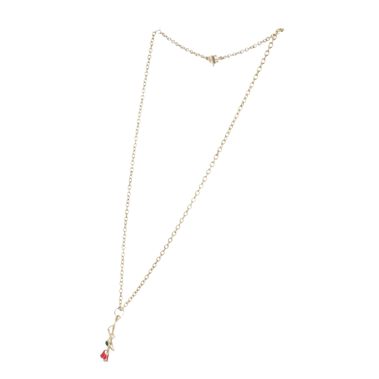 Red Enchanted Rose Necklace - Image 6