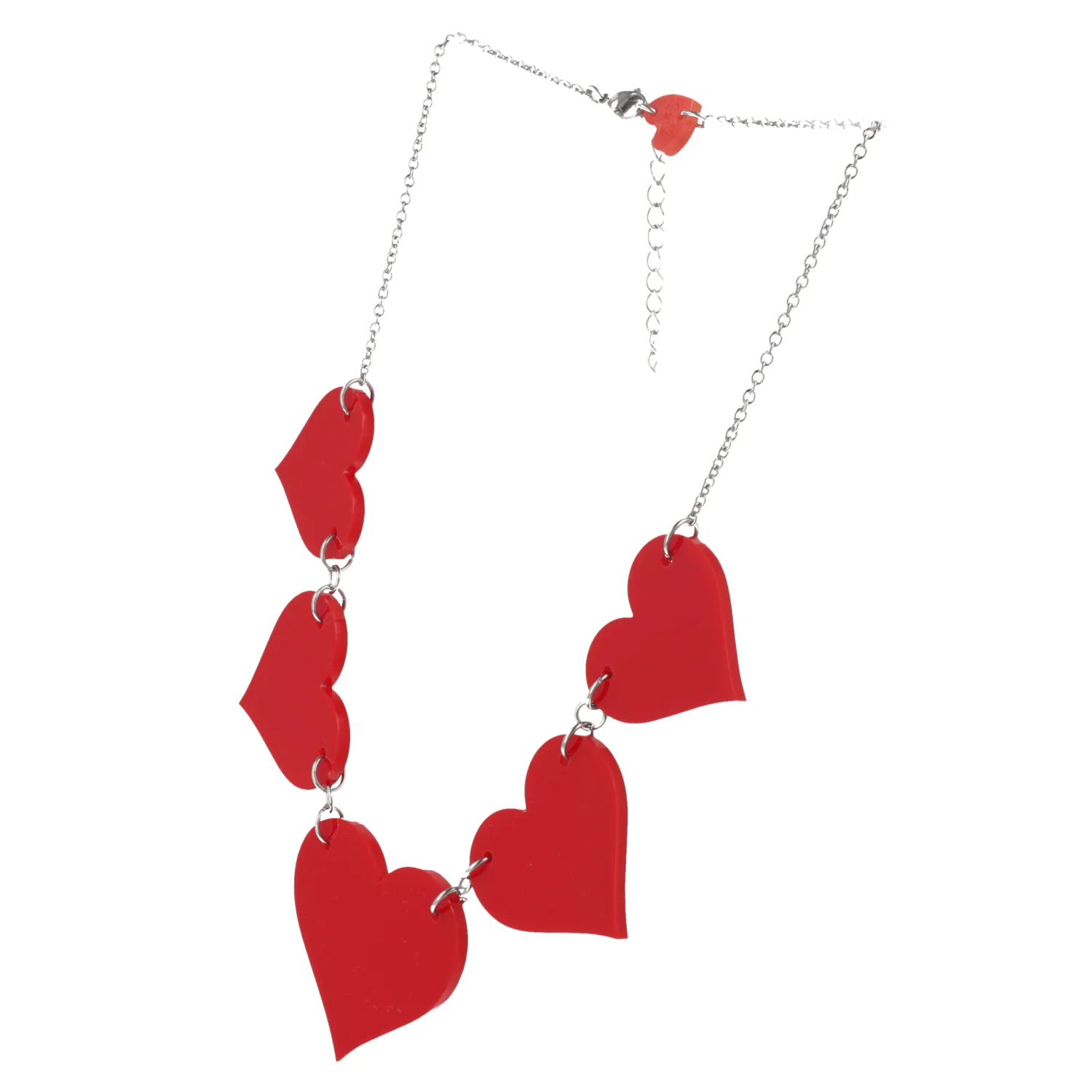 Red Heart Collar Necklace - Image 11