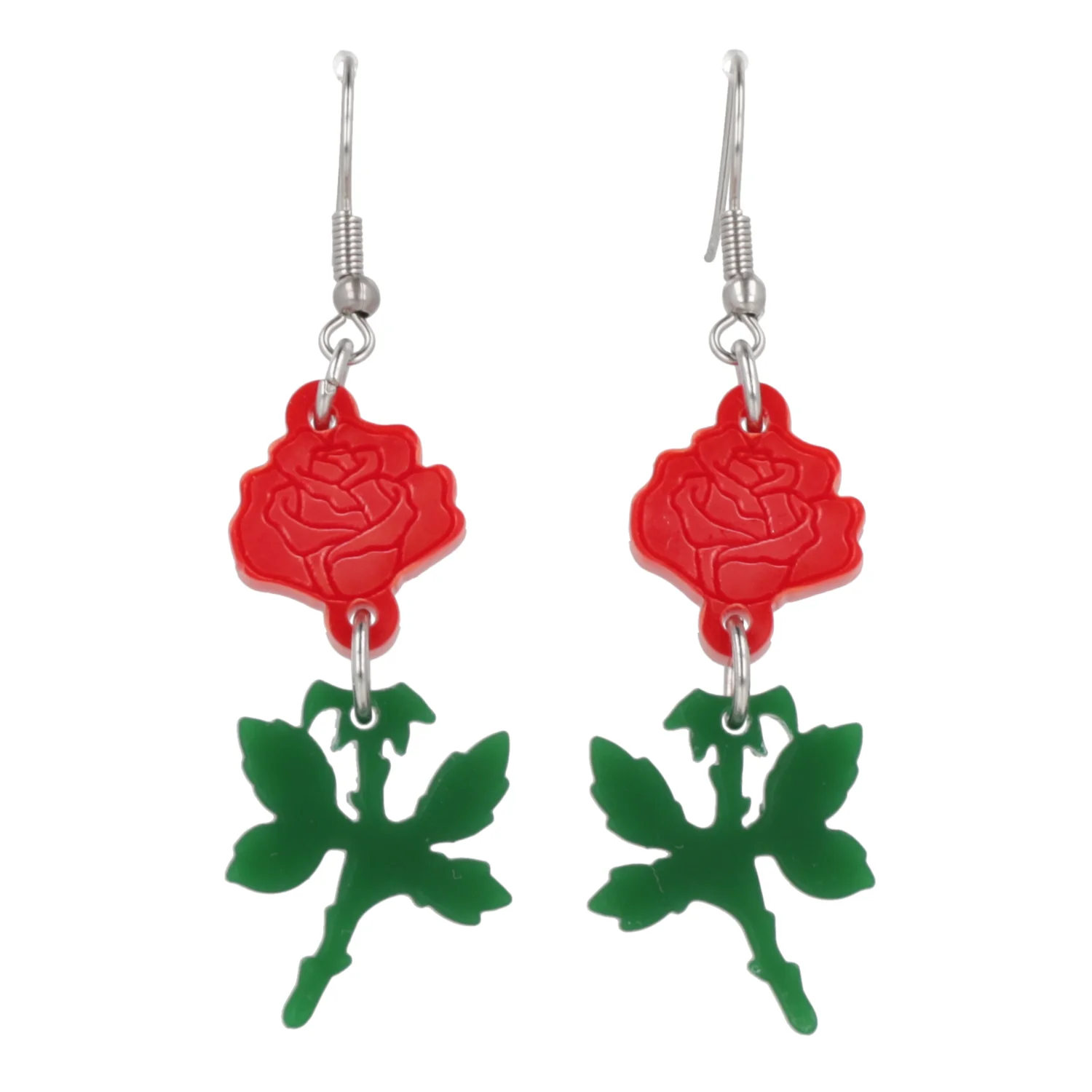Red Rose Earrings - Image 5