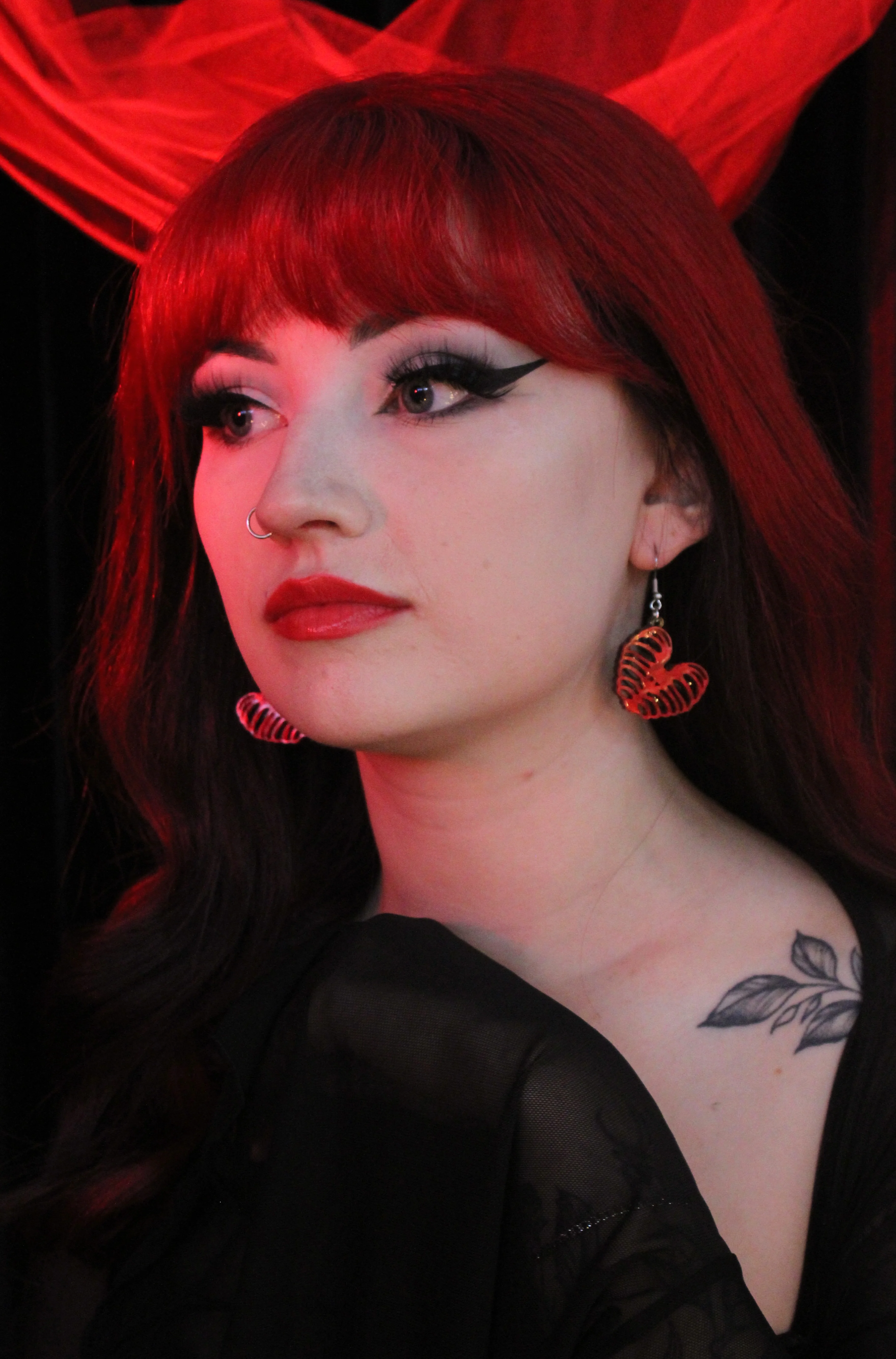 Ribcage Heart Earrings - Image 2