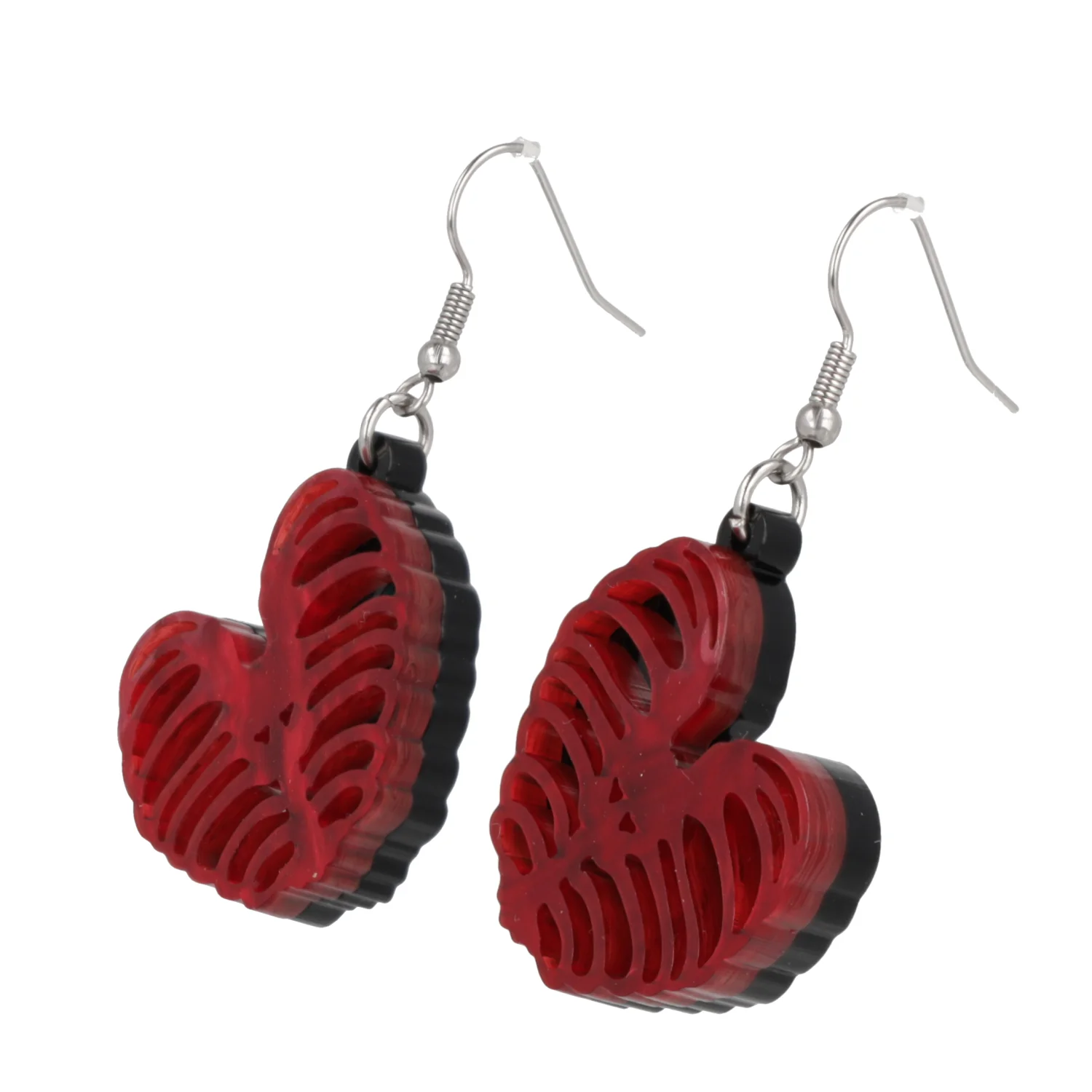 Ribcage Heart Earrings - Image 7