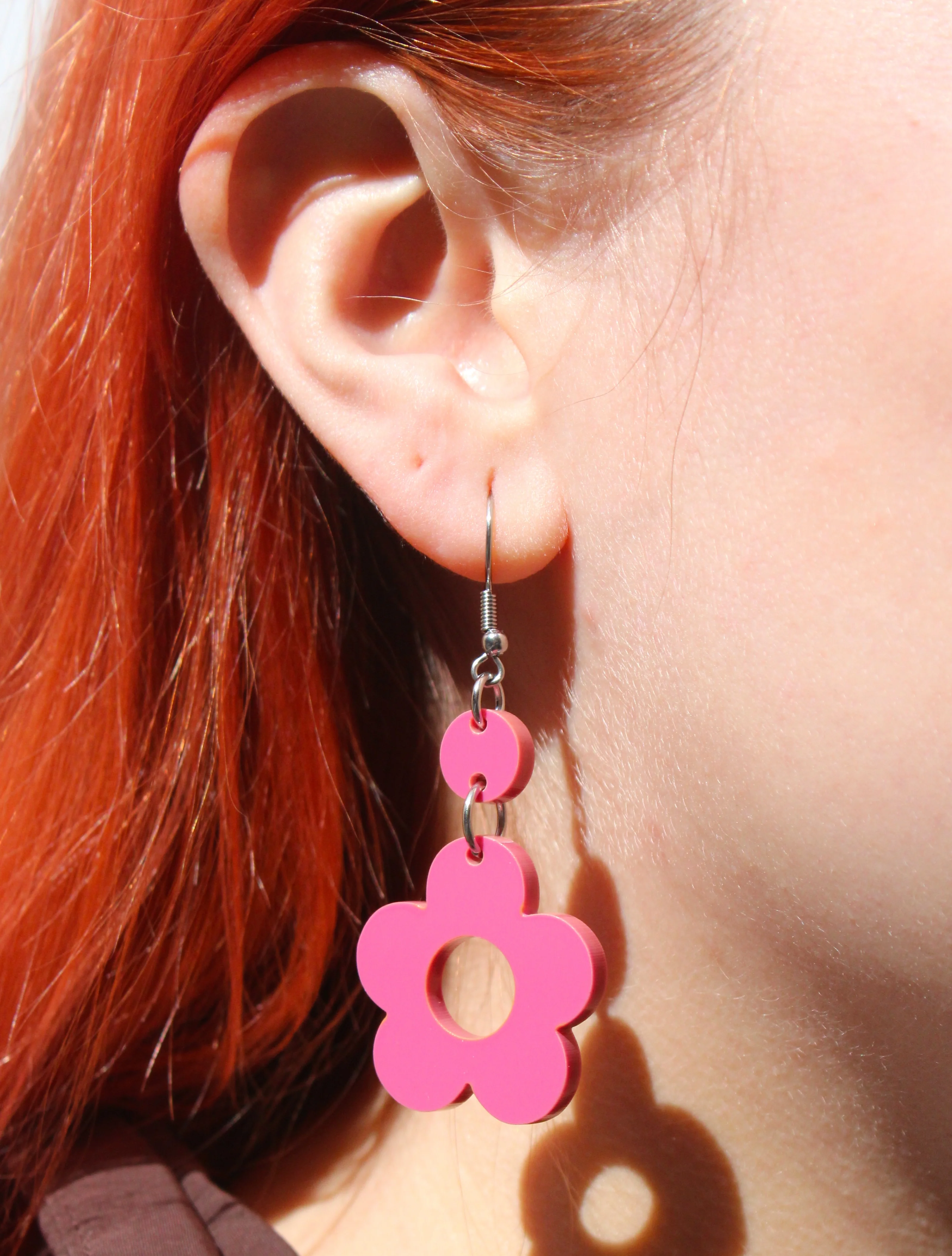 Rose Flower Power Earrings - Image 2