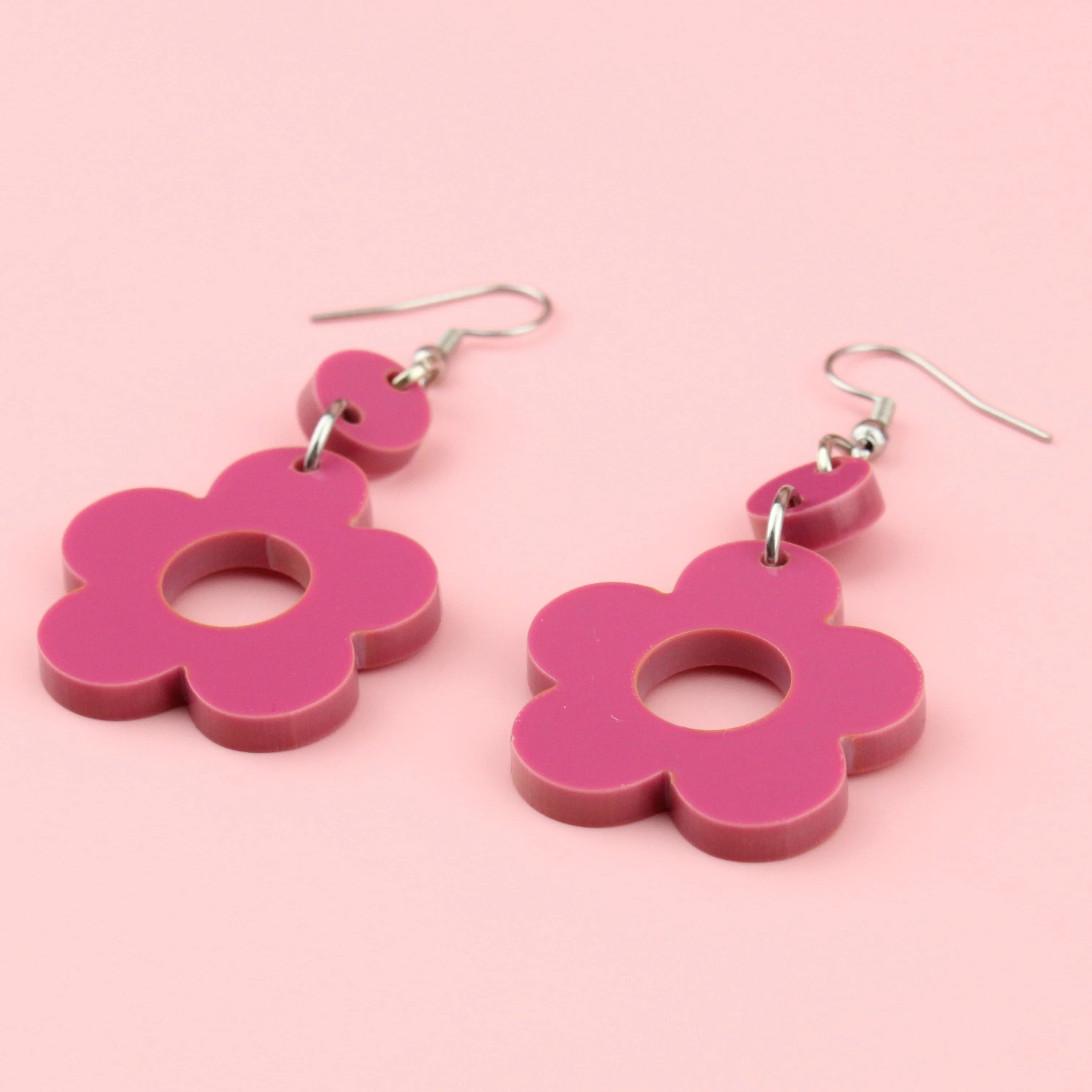 Rose Flower Power Earrings - Image 3