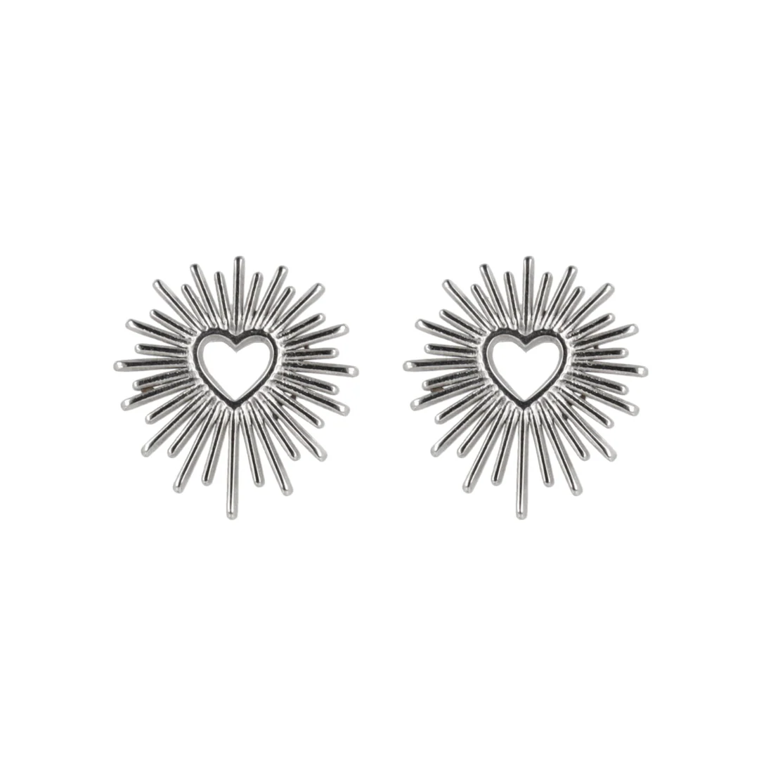 Sacré Coeur Stud Earrings - Image 4