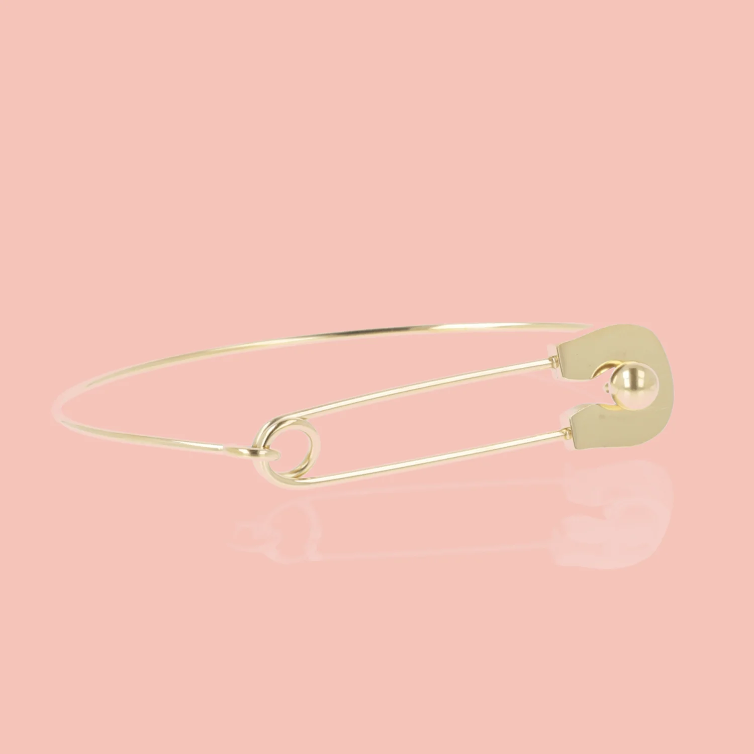 Safety Pin Bangle (Gold Plated) - Image 4
