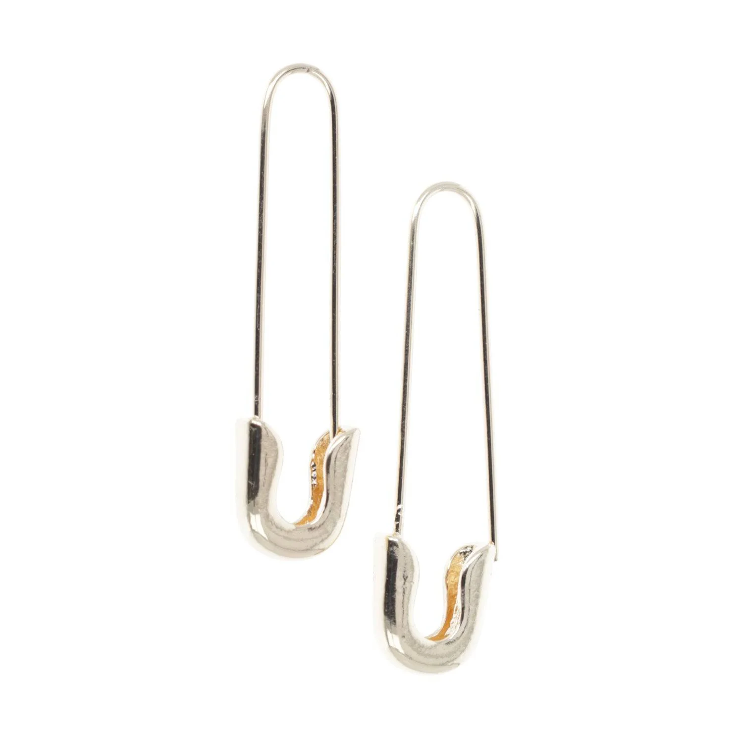 Safety Pin Earrings (Gold Plated) - Image 6