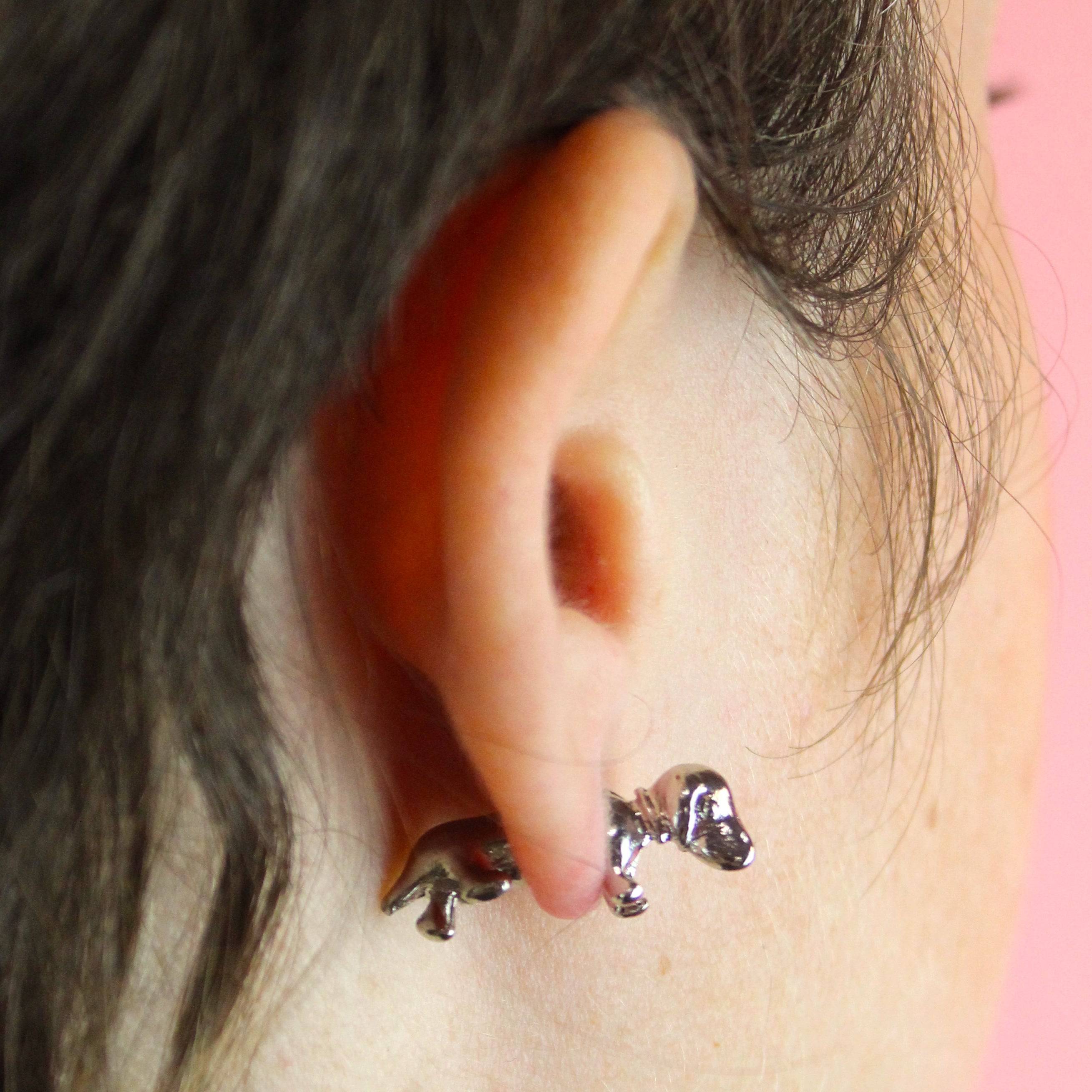 Sausage Dog 2 Piece Stud Earrings - Image 2