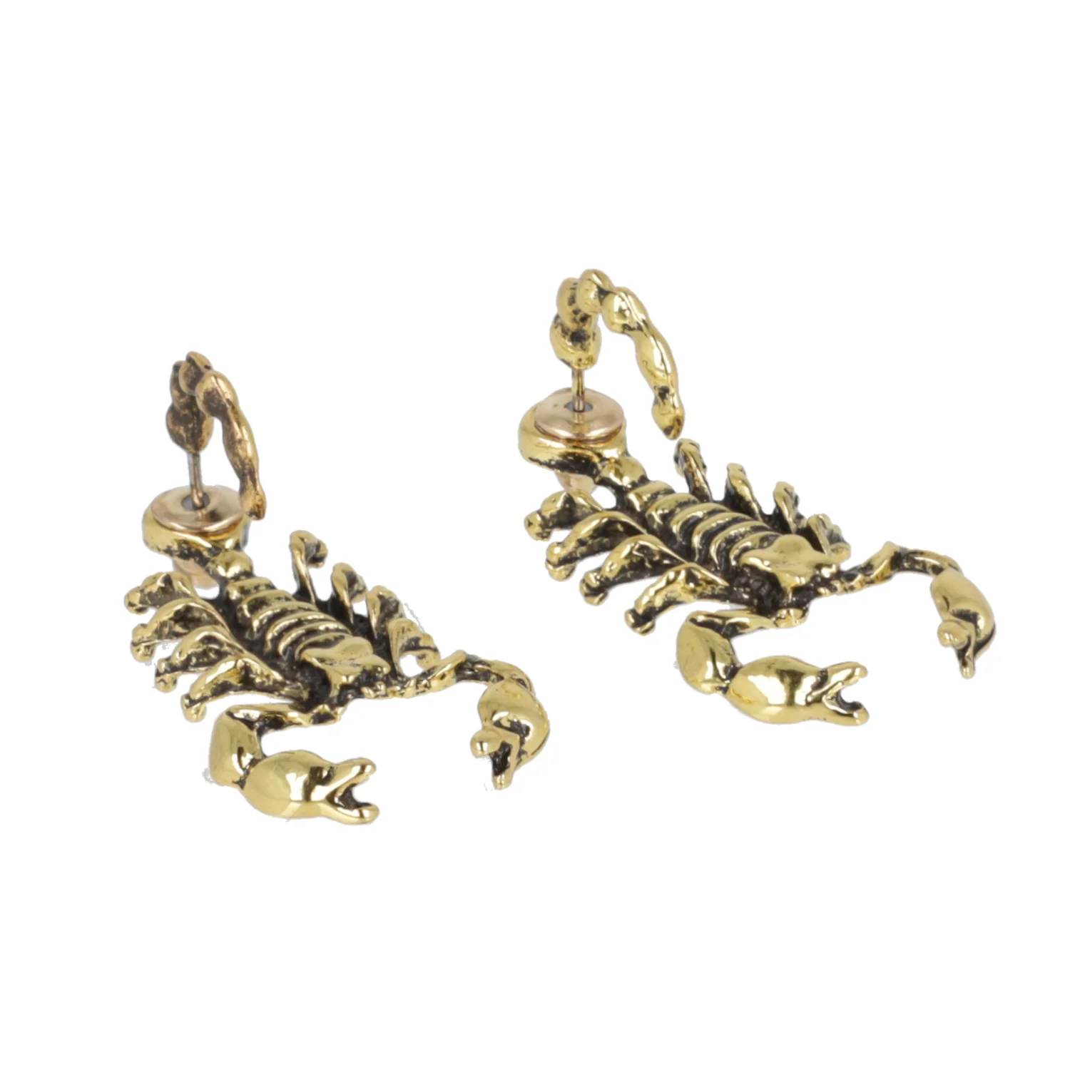 Scorpion 2 Piece Stud Earrings (Gold Plated) - Image 4