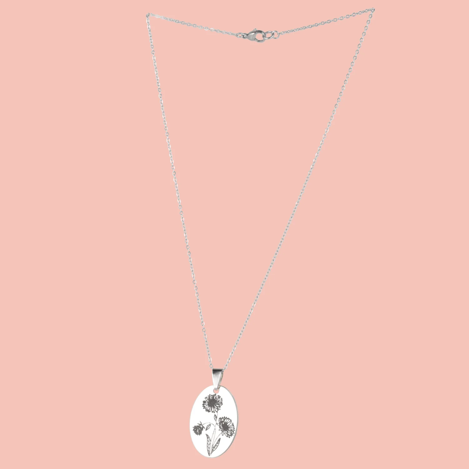 September Birth Flower Necklace - Aster - Image 3
