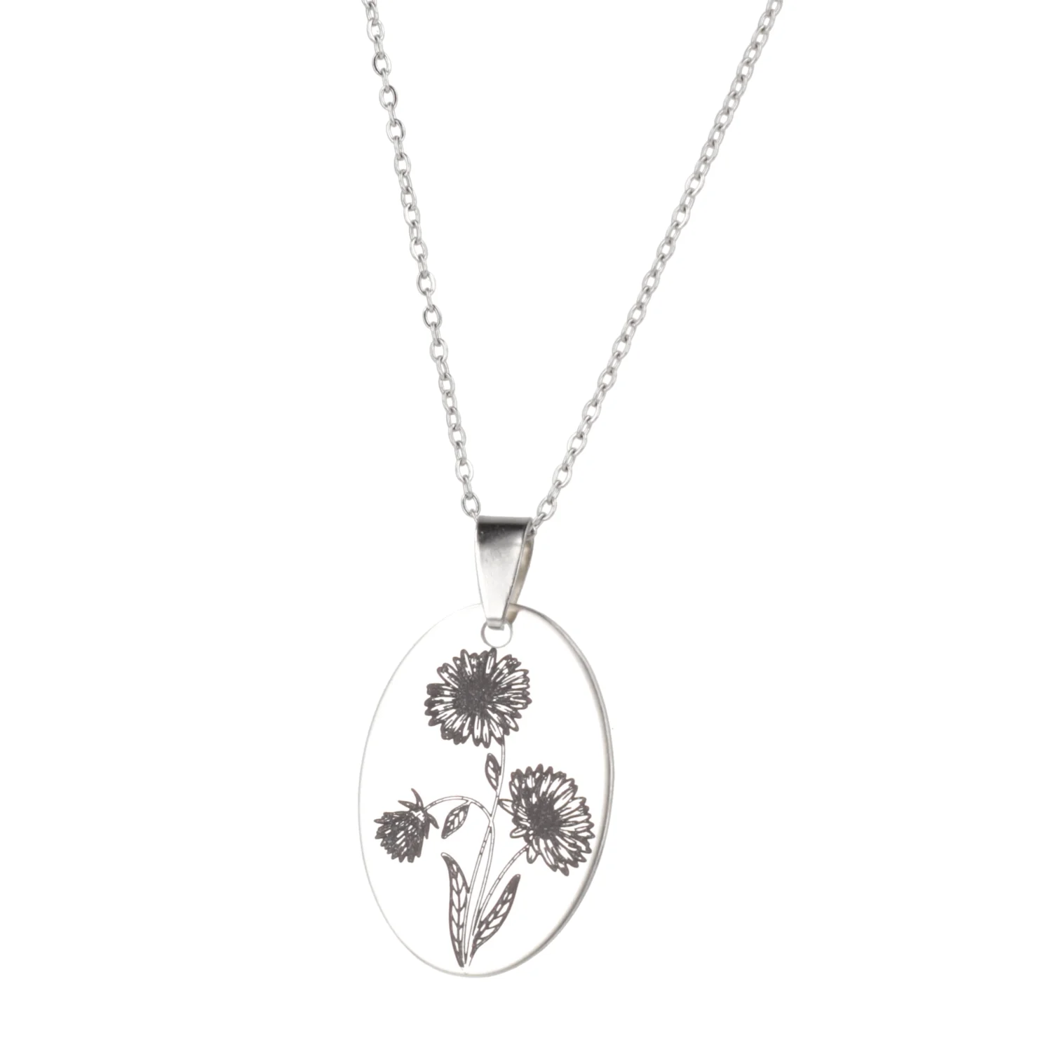 September Birth Flower Necklace - Aster - Image 5