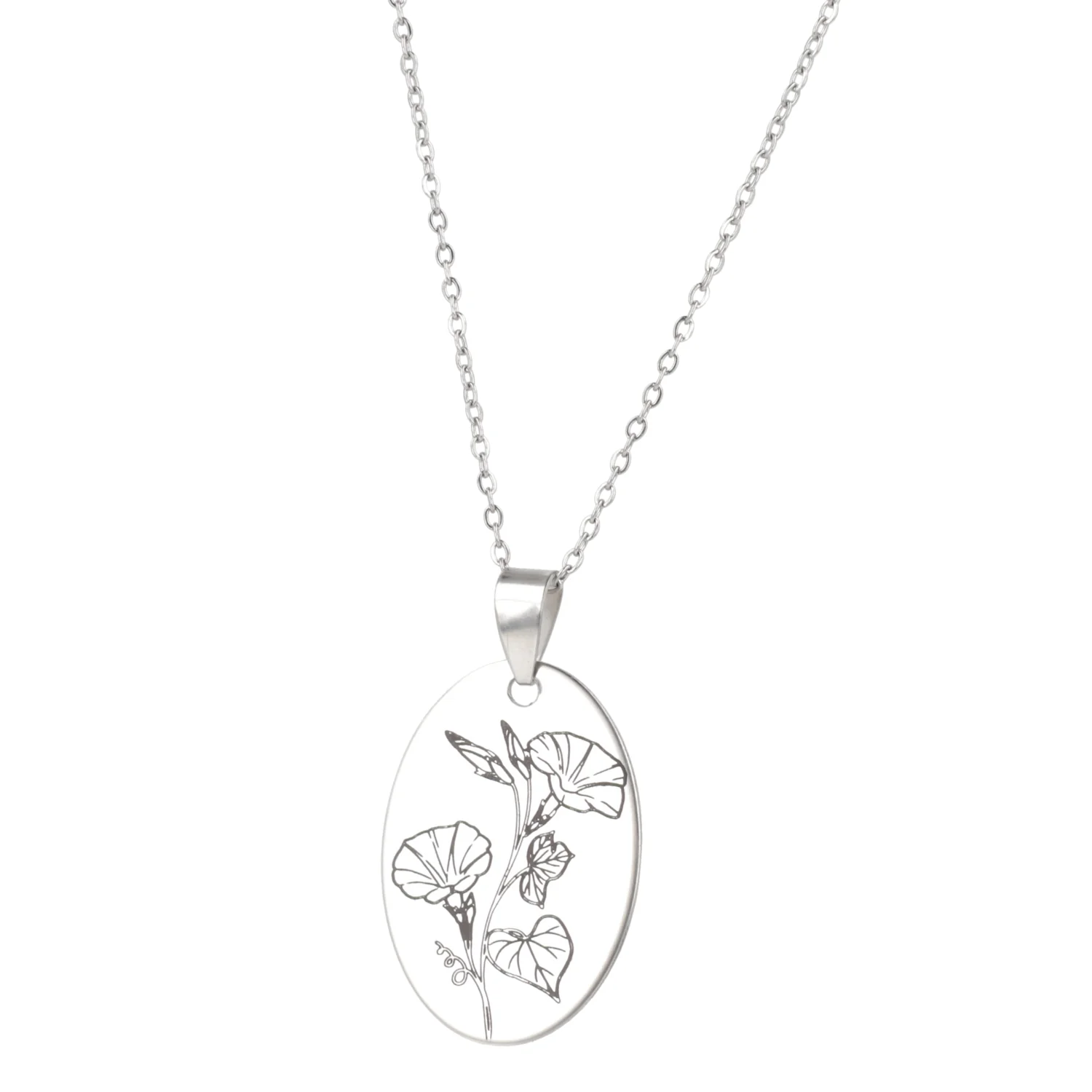 September Birth Flower Necklace - Morning Glory - Image 5