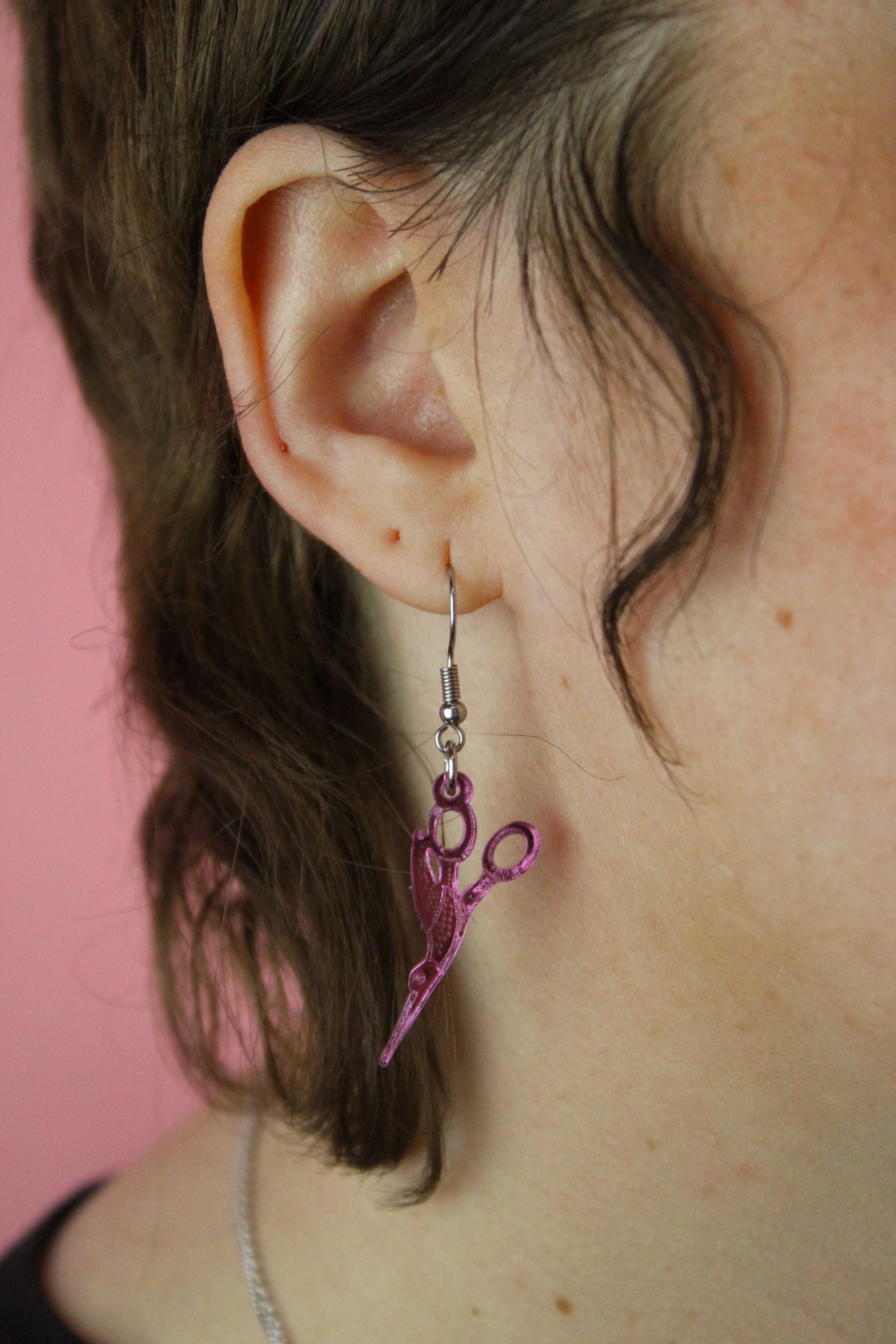Sew Cute Earrings - Pink - Image 5