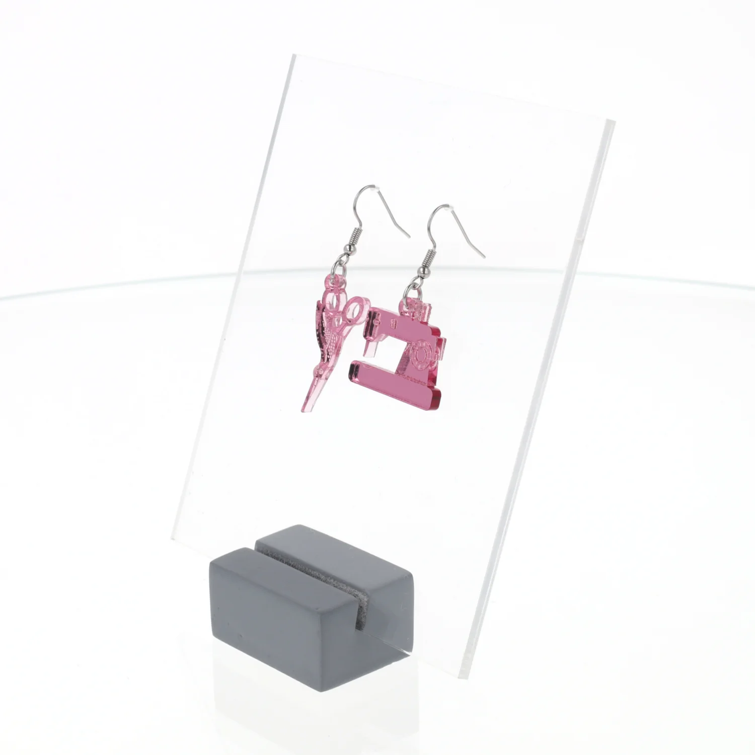 Sew Cute Earrings - Pink - Image 8
