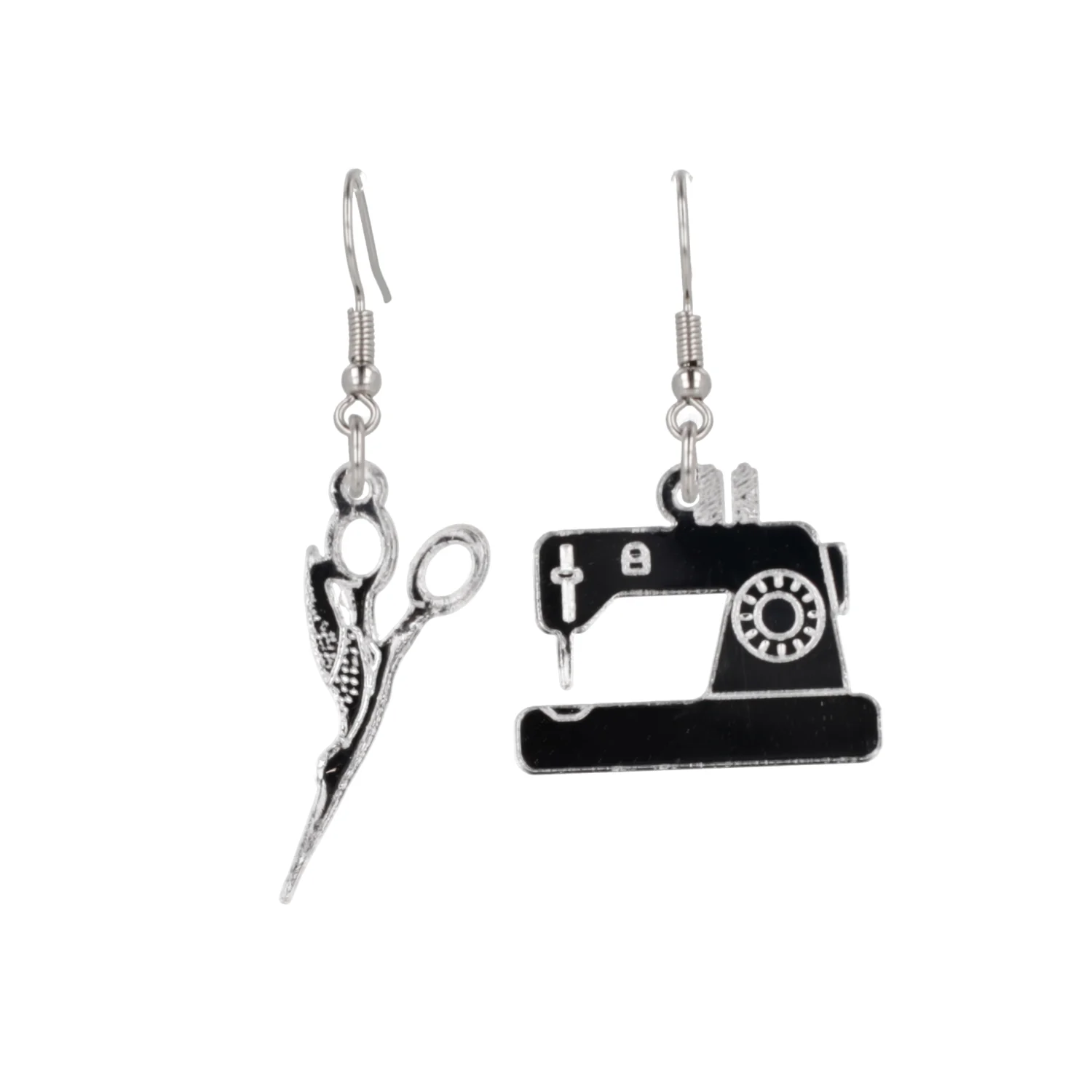 Sew Cute Earrings - Silver - Image 2