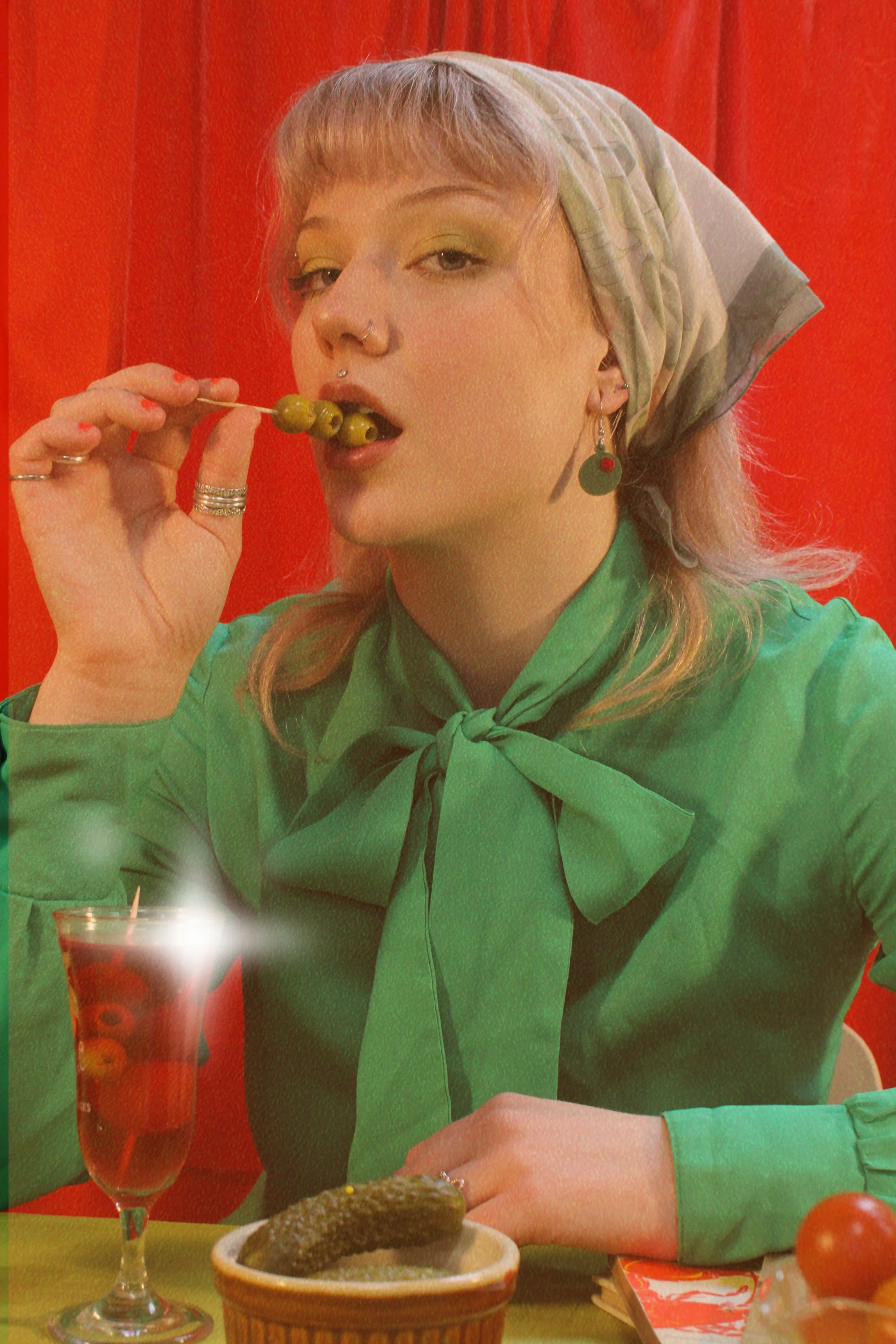 She's So Lovely Olive Earrings - Image 4