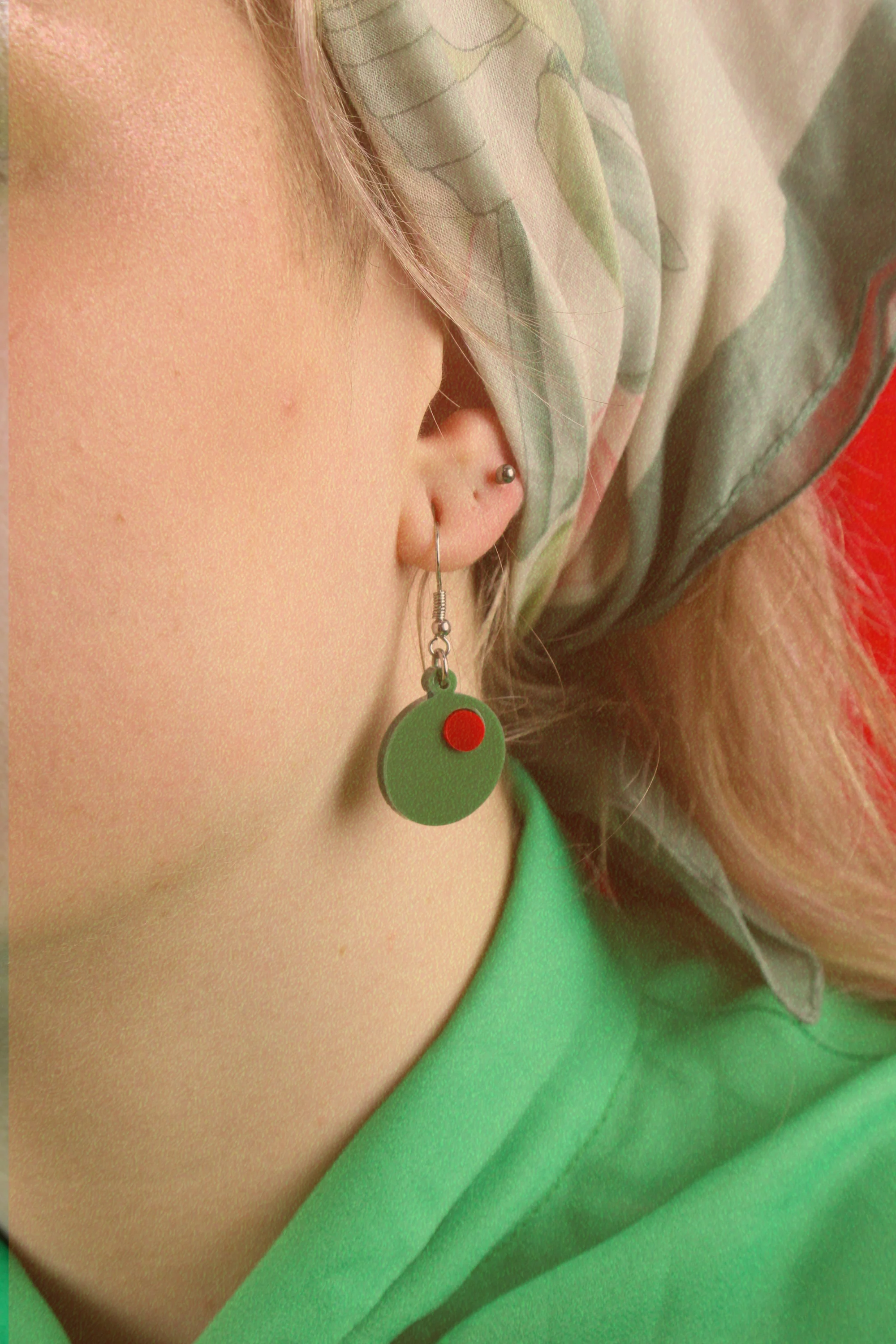 She's So Lovely Olive Earrings - Image 5
