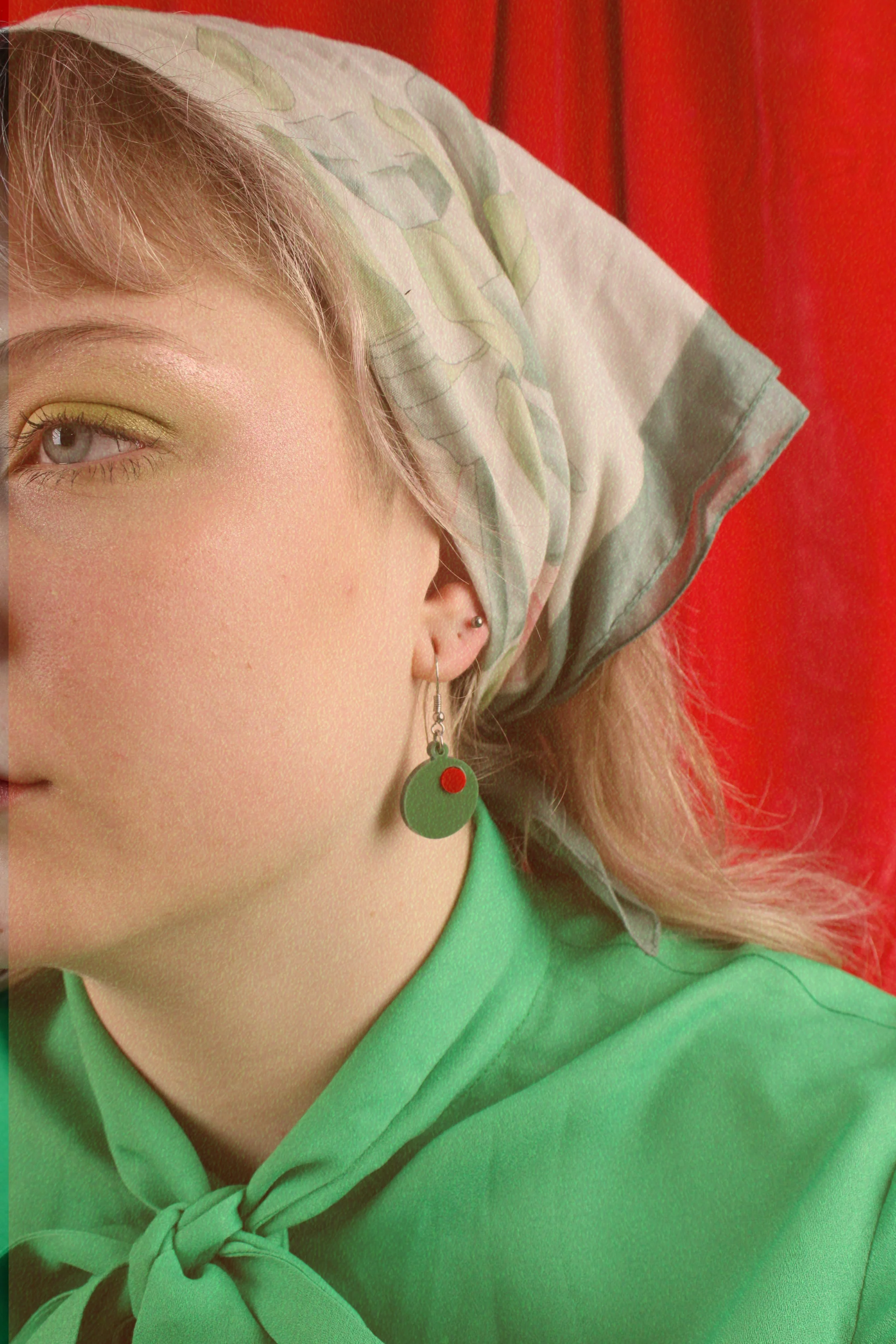 She's So Lovely Olive Earrings - Image 6