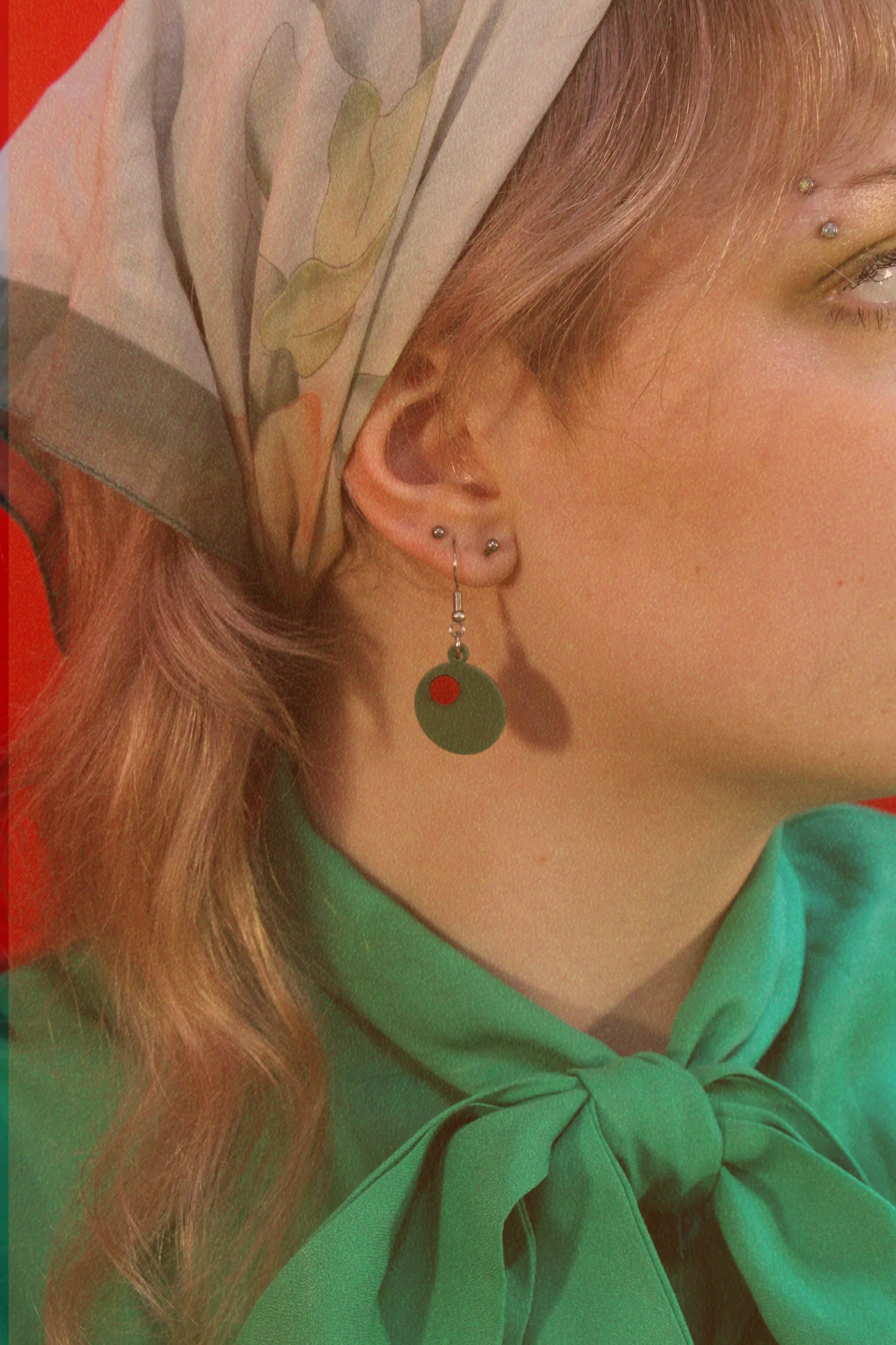 She's So Lovely Olive Earrings - Image 7