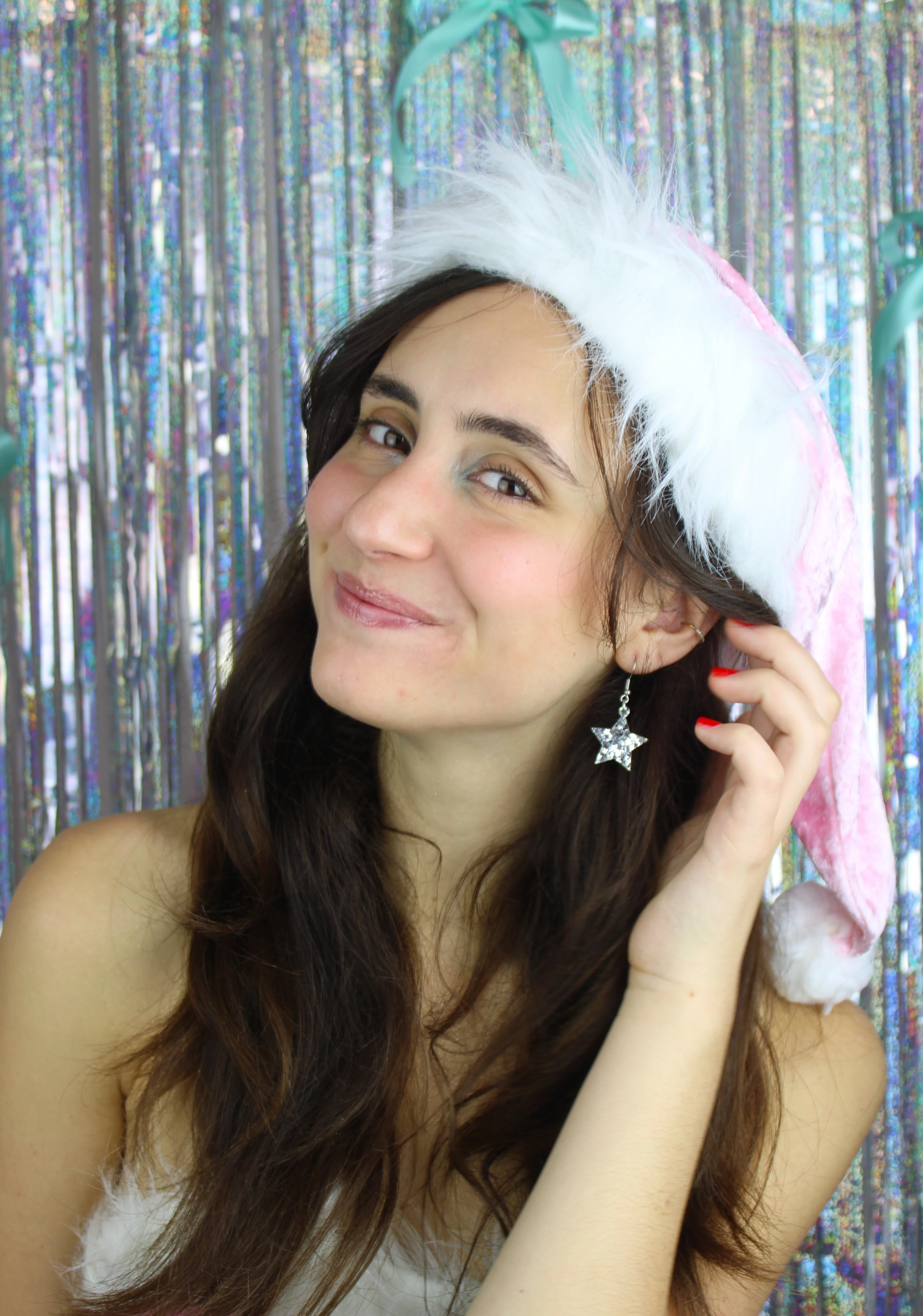 Silver Stellar Confetti Star Earrings - Image 6