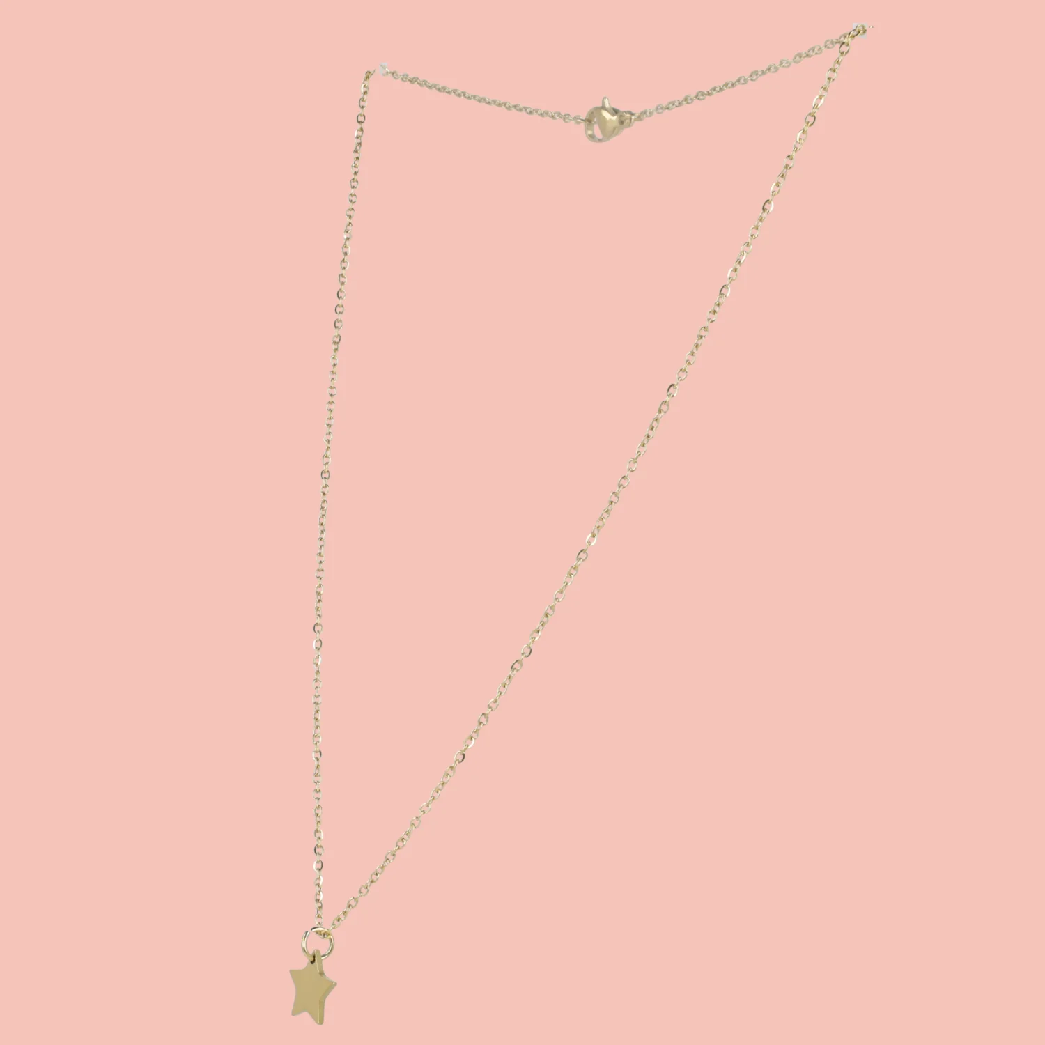 Simple Star Pendant Necklace (Gold Plated) - Image 3