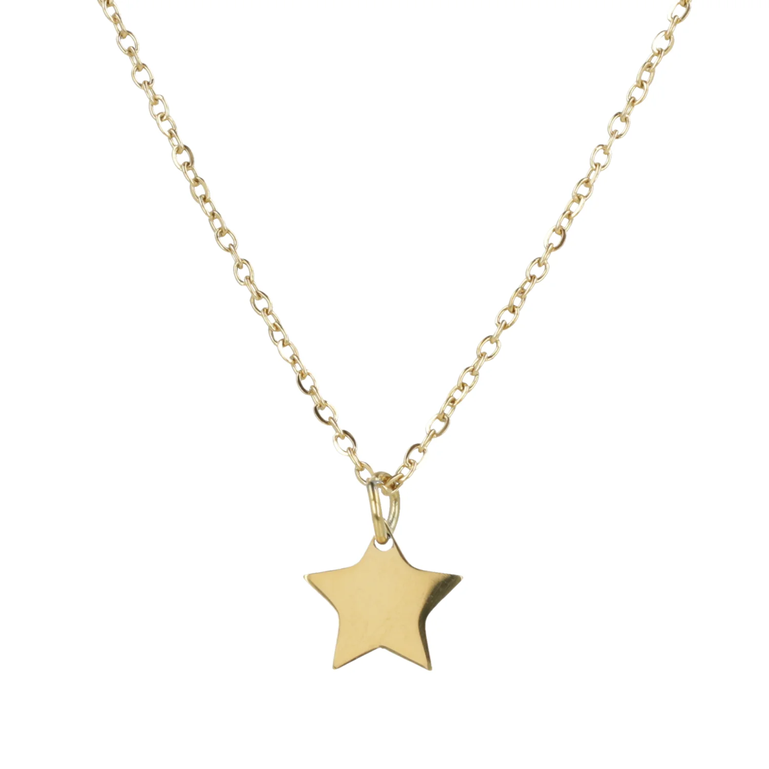 Simple Star Pendant Necklace (Gold Plated) - Image 4