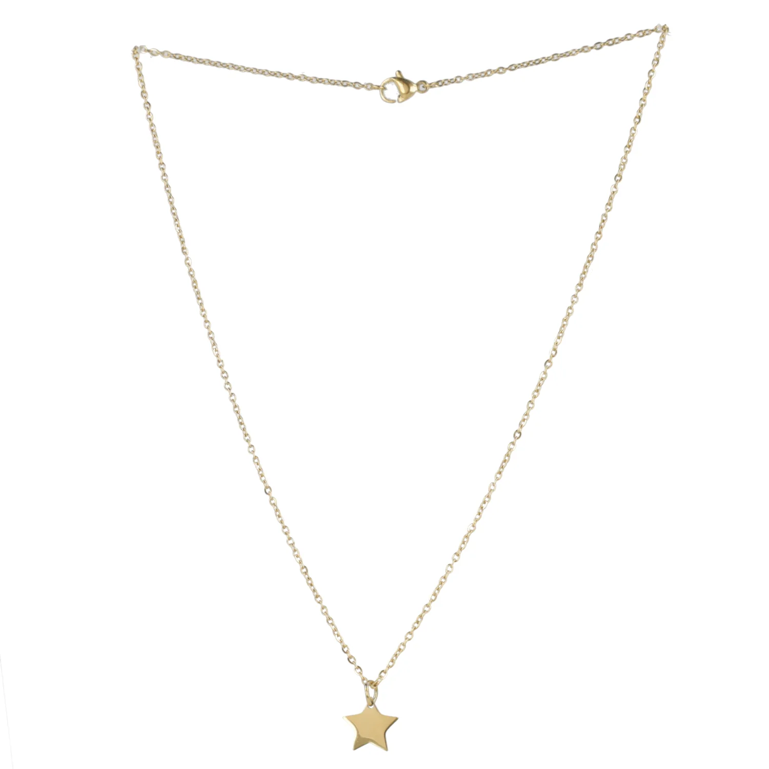Simple Star Pendant Necklace (Gold Plated) - Image 5
